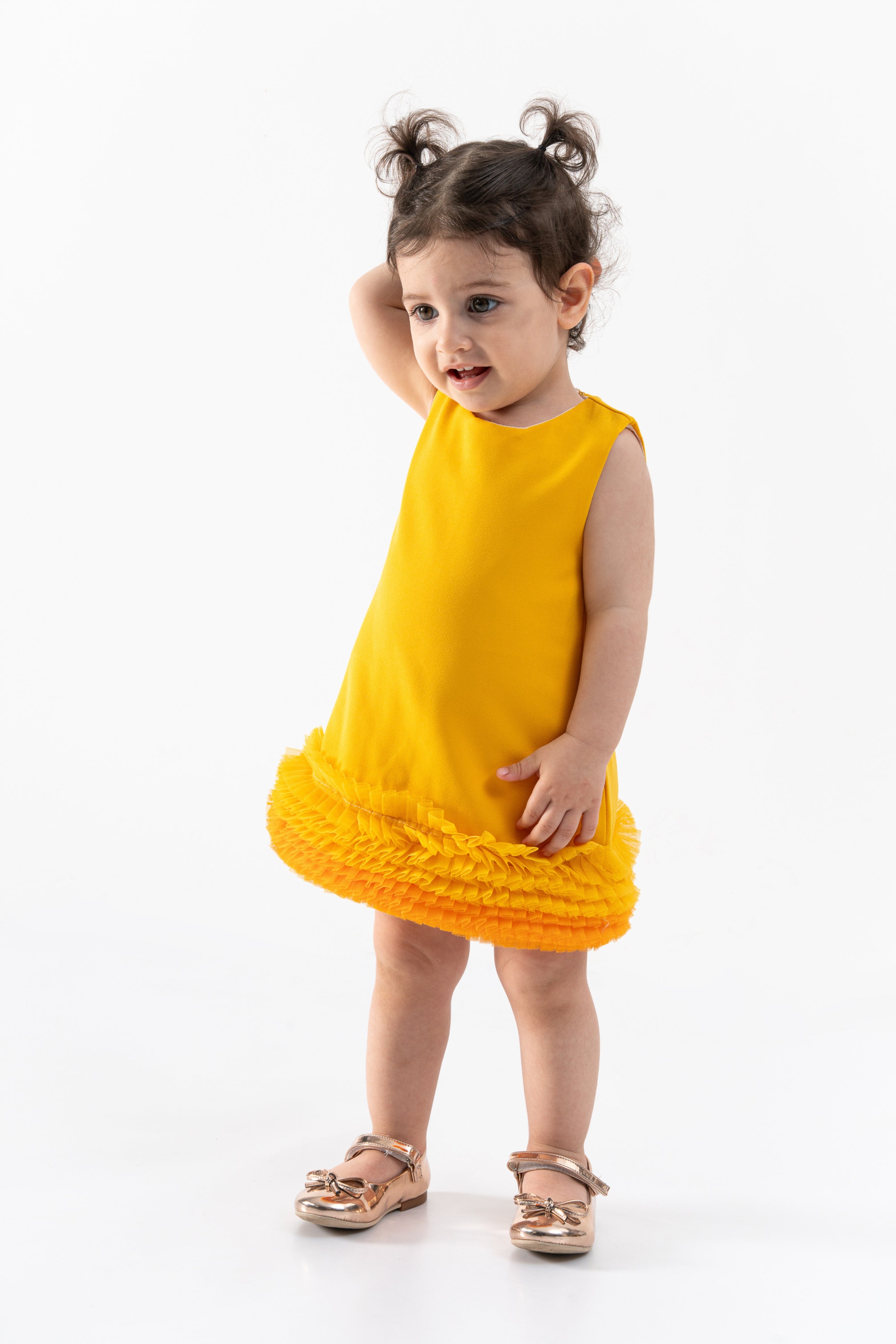 Abito Neonata Twist Giallo