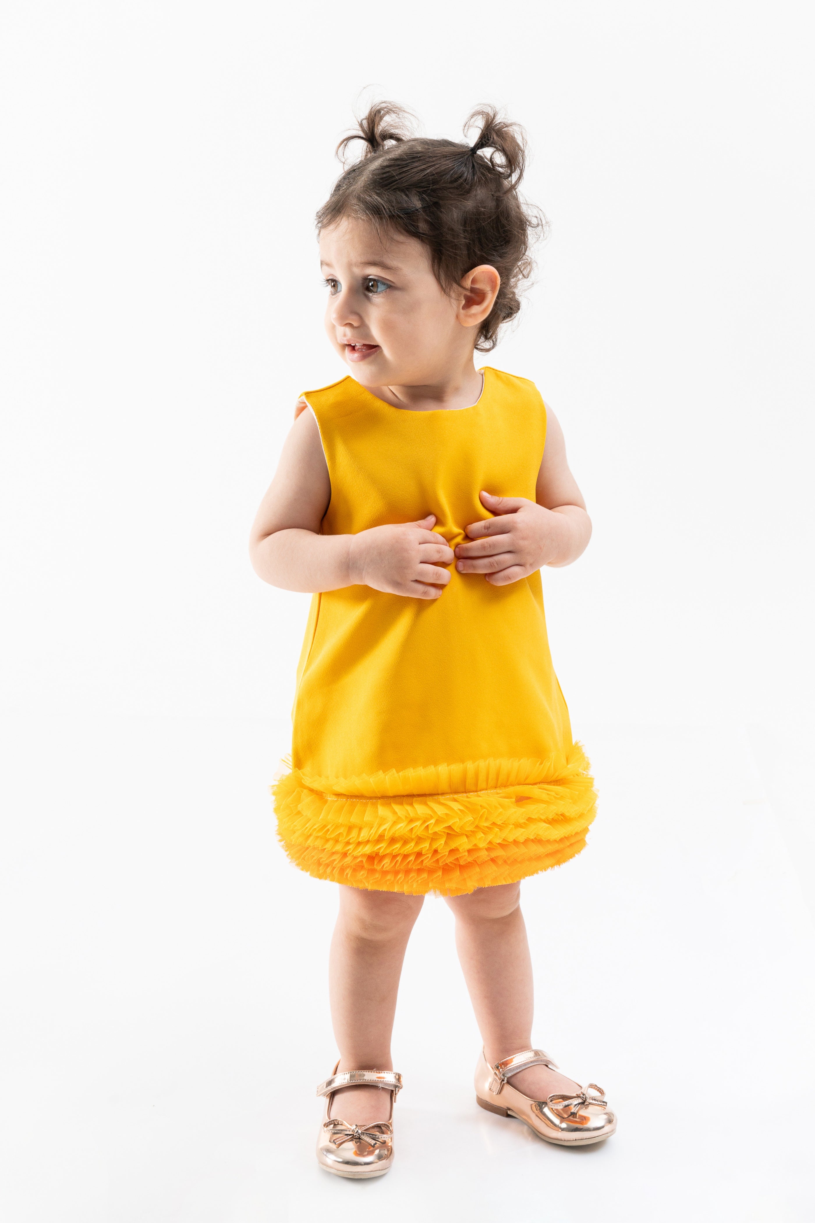 Abito Neonata Twist Giallo