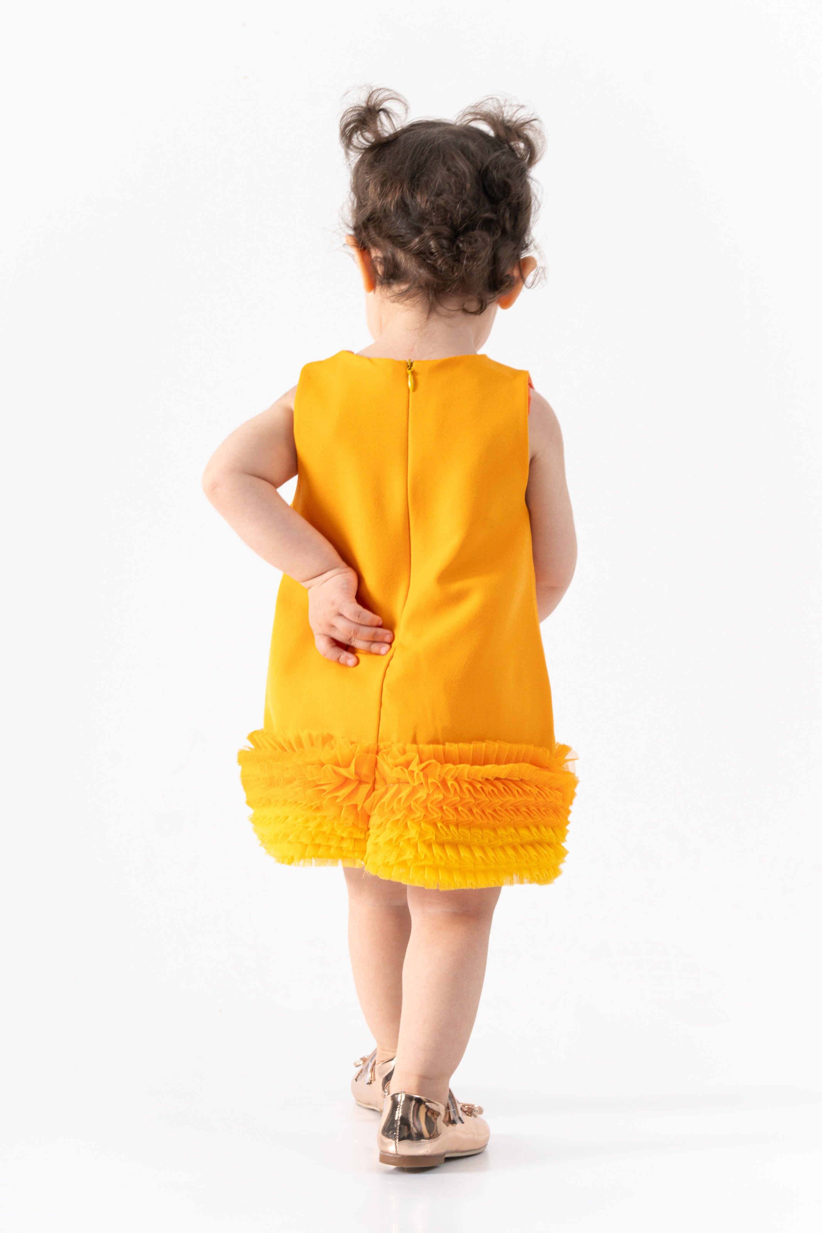 Abito Neonata Twist Giallo
