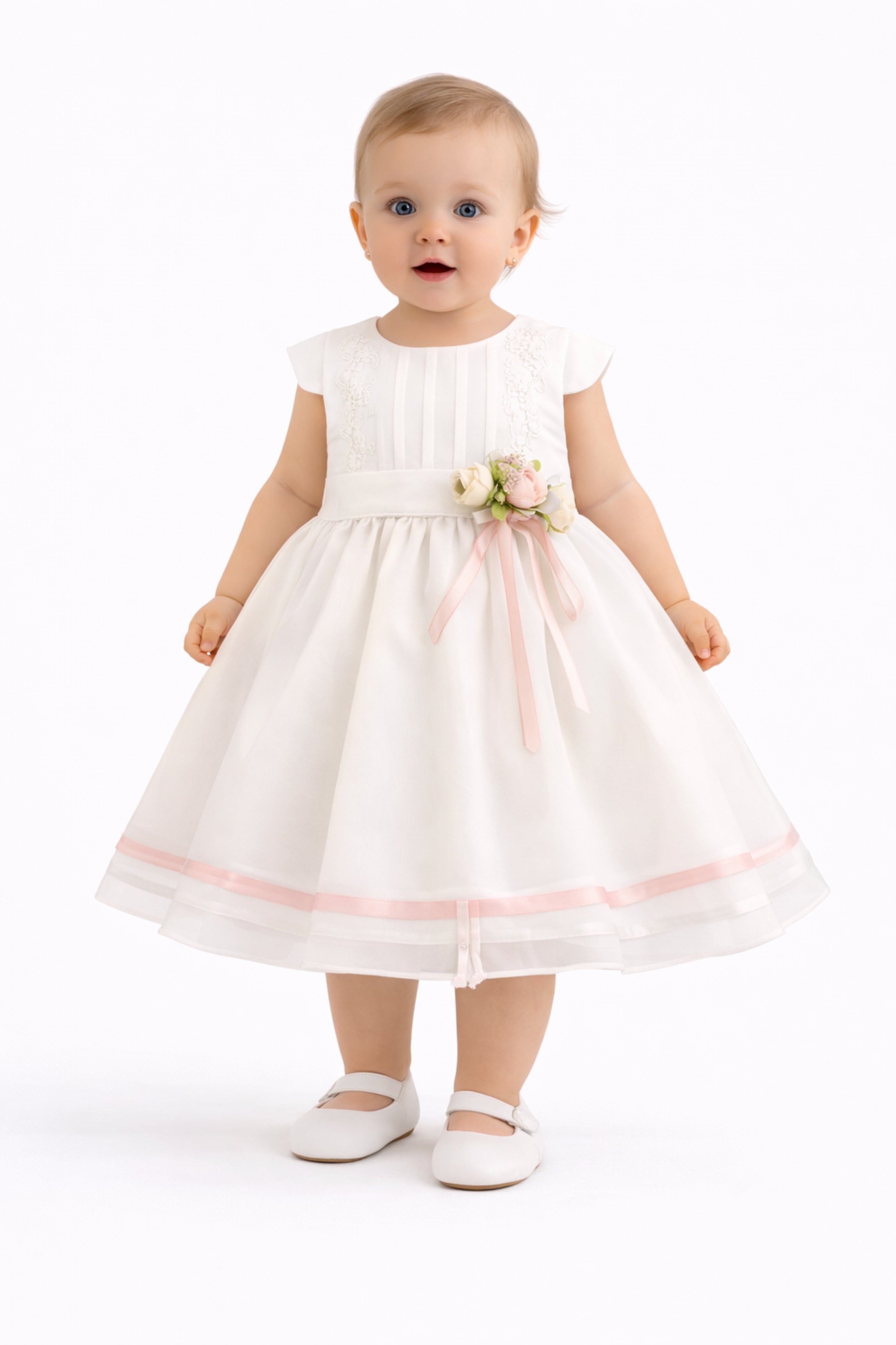 Abito Neonata e Bambina Elegante Bianco