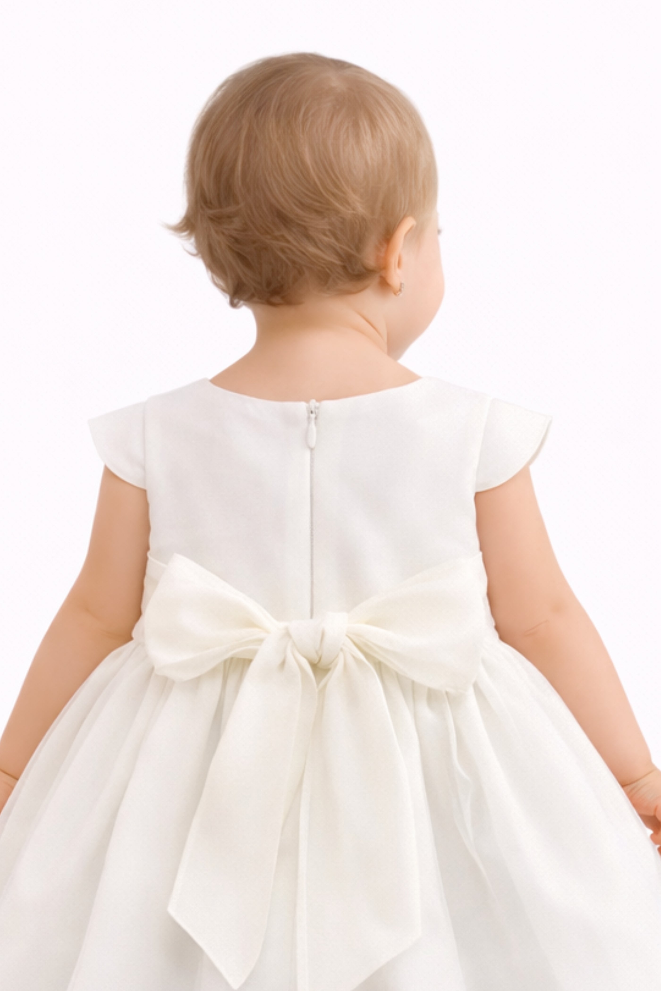 Abito Neonata e Bambina Elegante Bianco
