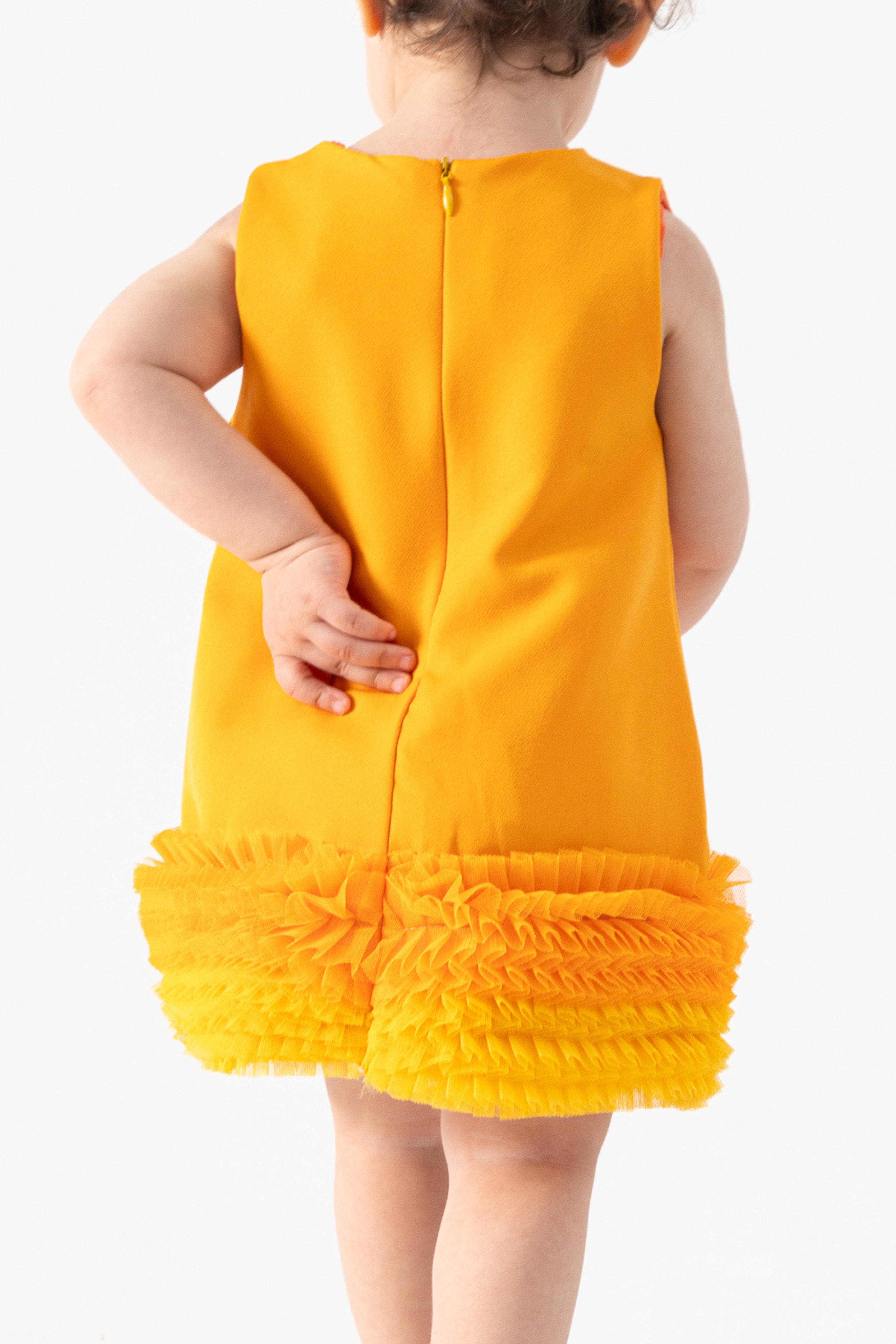 Abito Bambina Twist Giallo