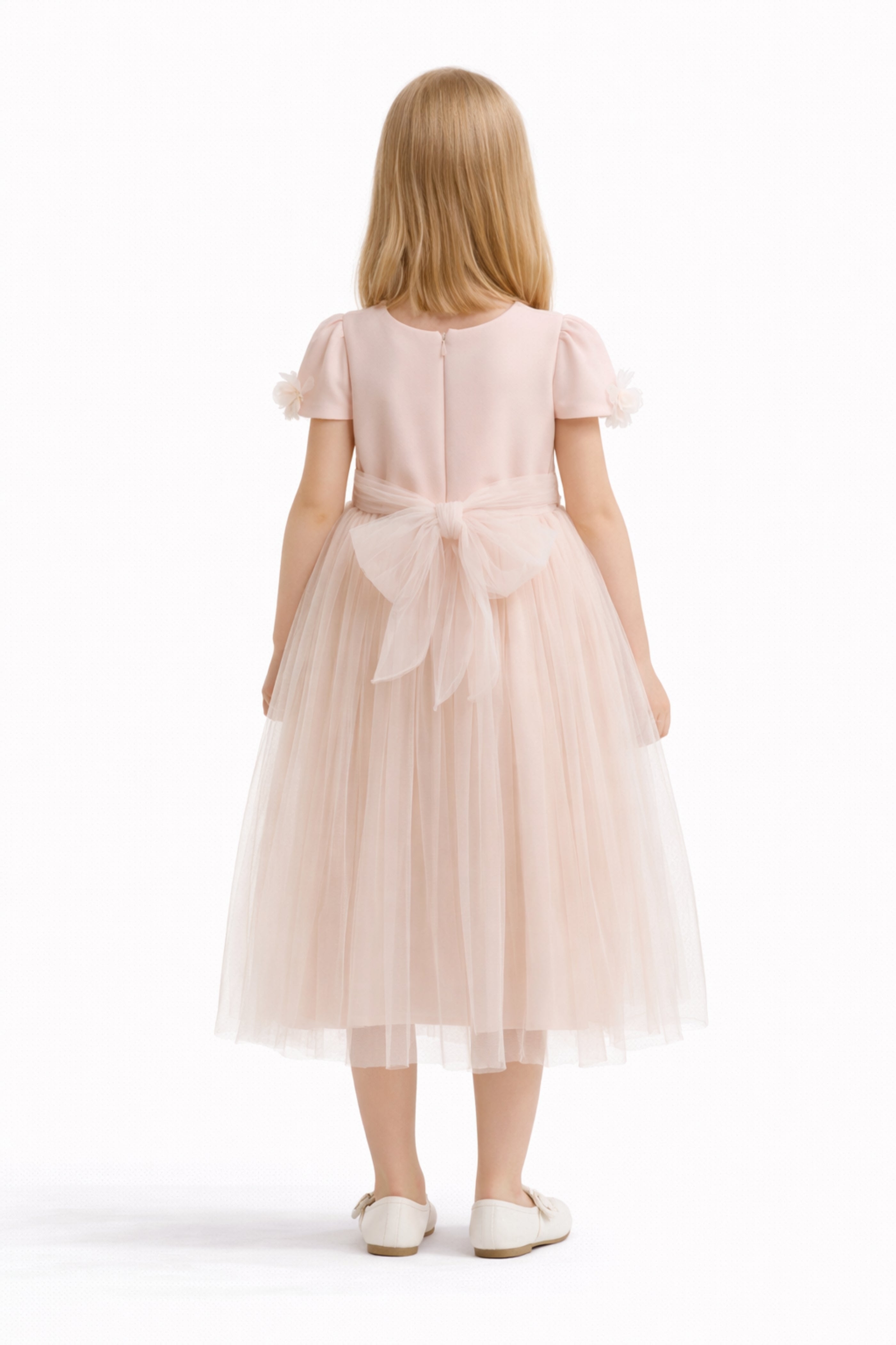 Abito Bambina Comunione Rosa