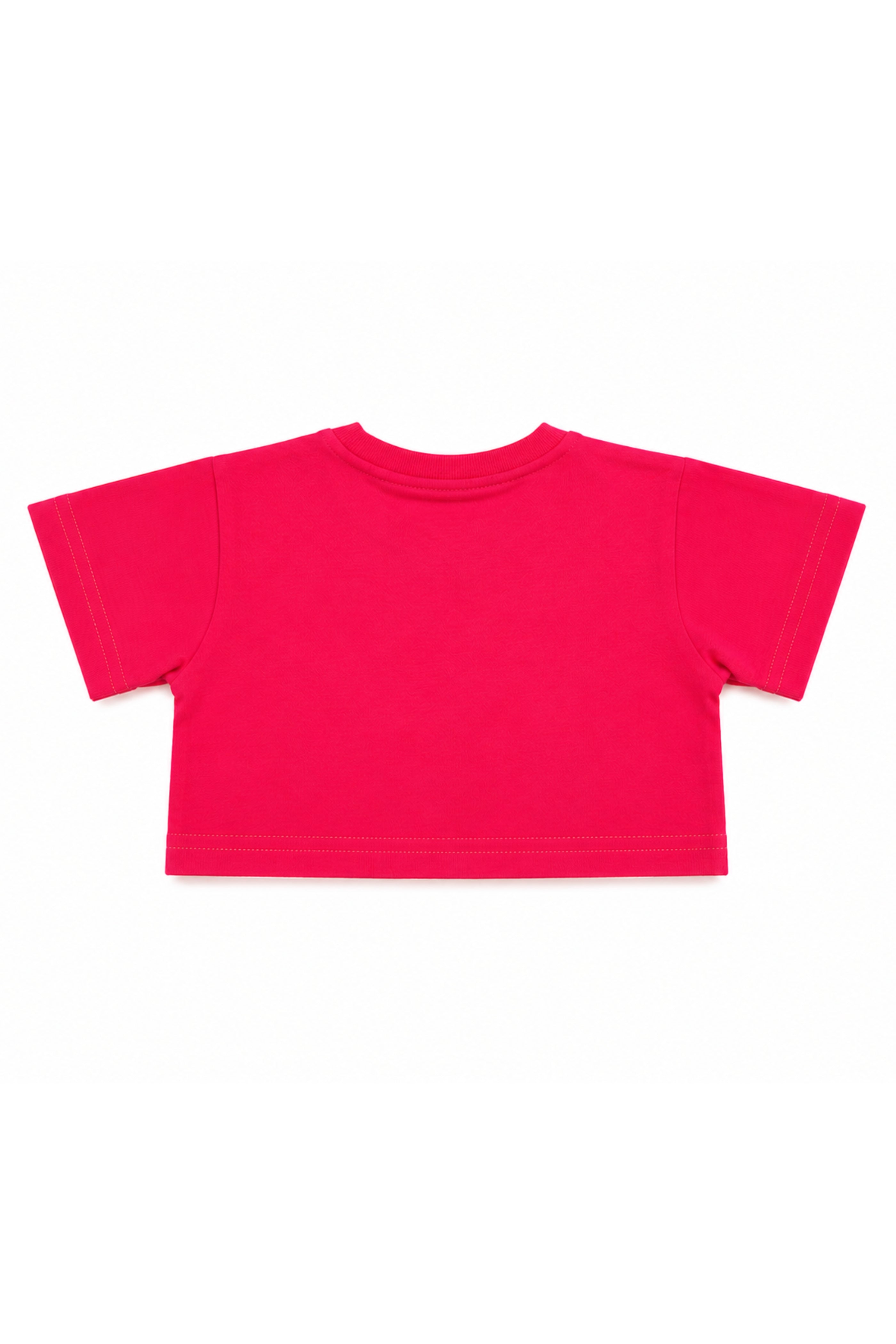 T-shirt Neonata Cropped Fucsia