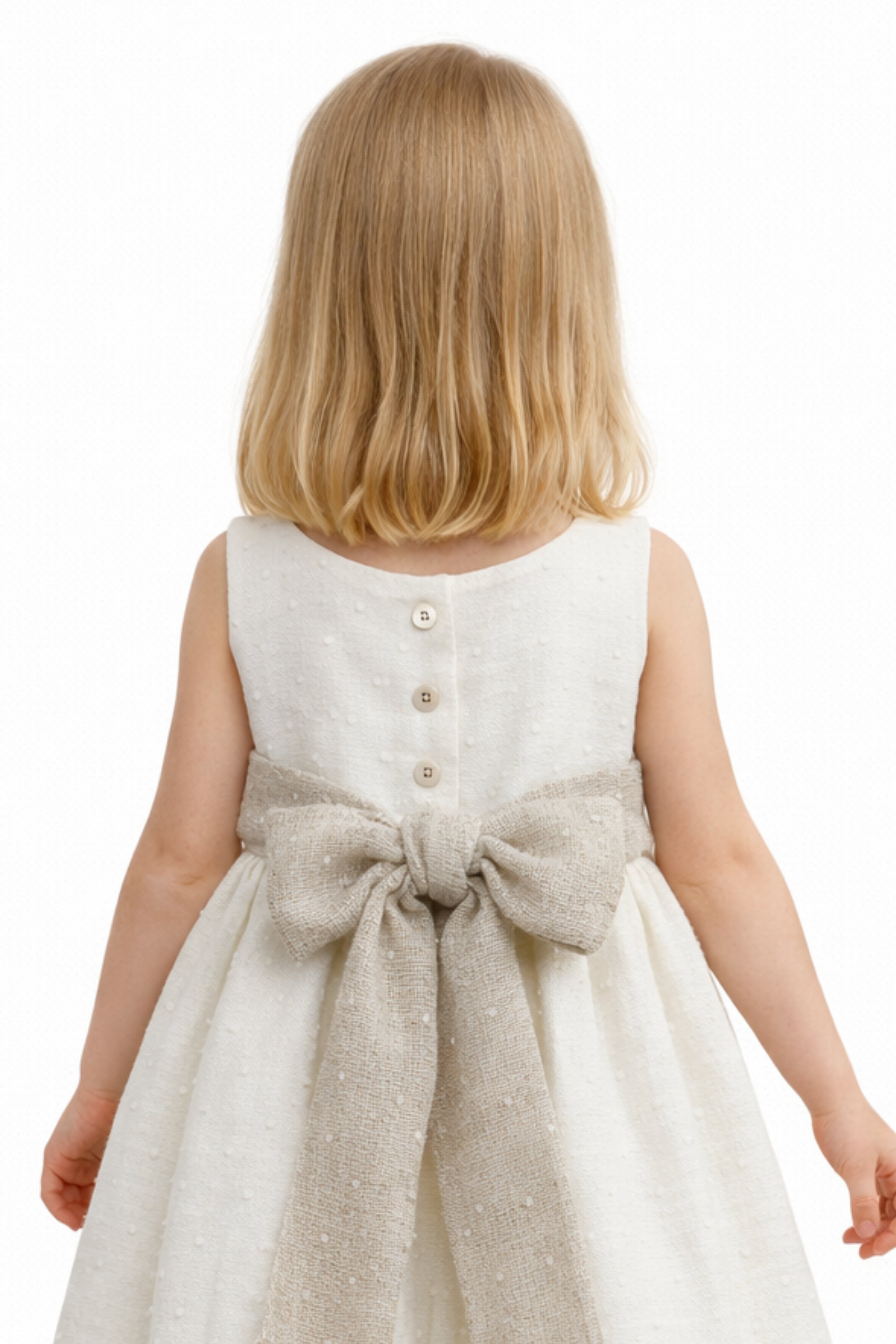 Abito Bambina Provenzale Panna