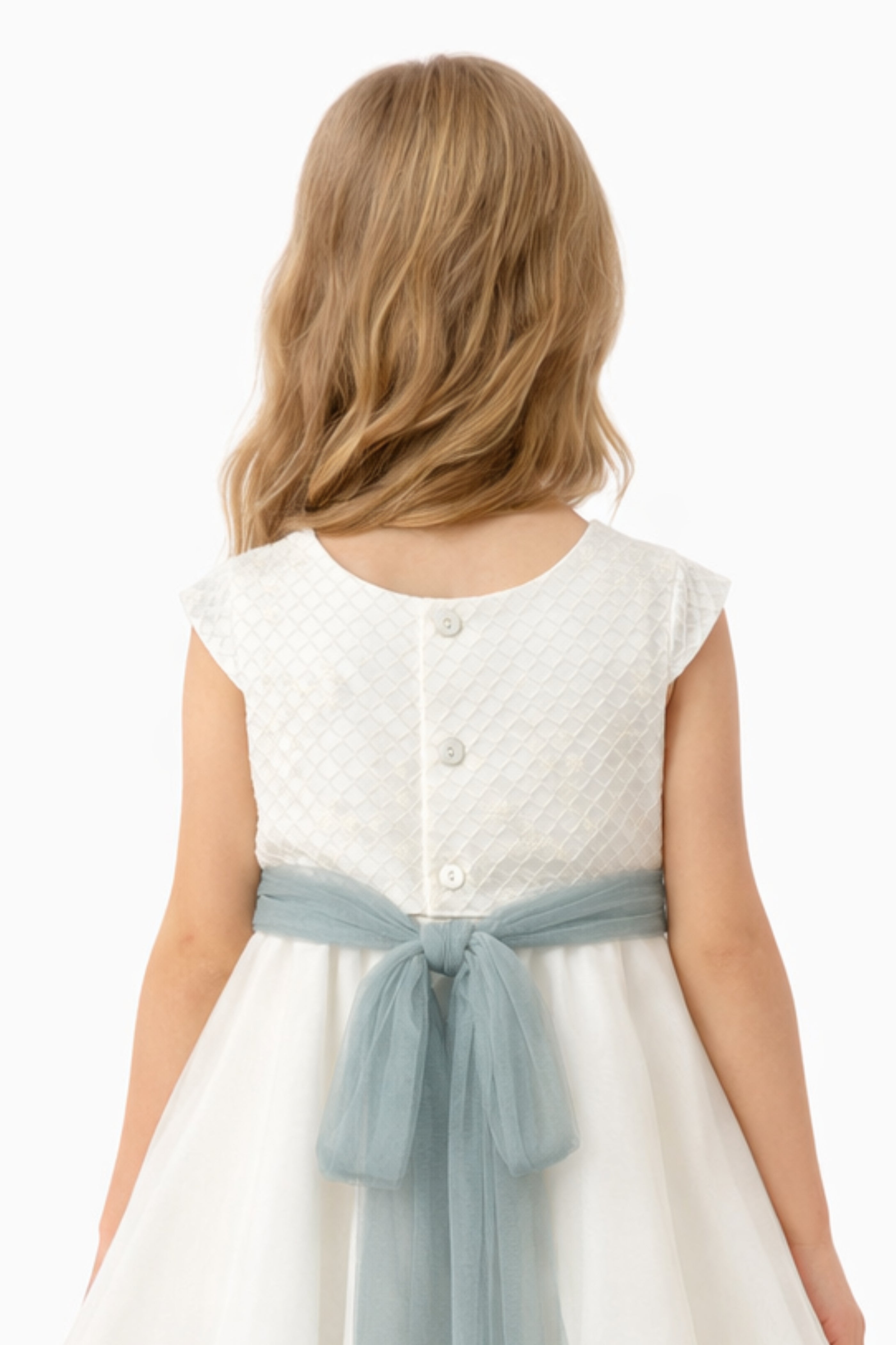 Abito Bambina Venere Verde Salvia