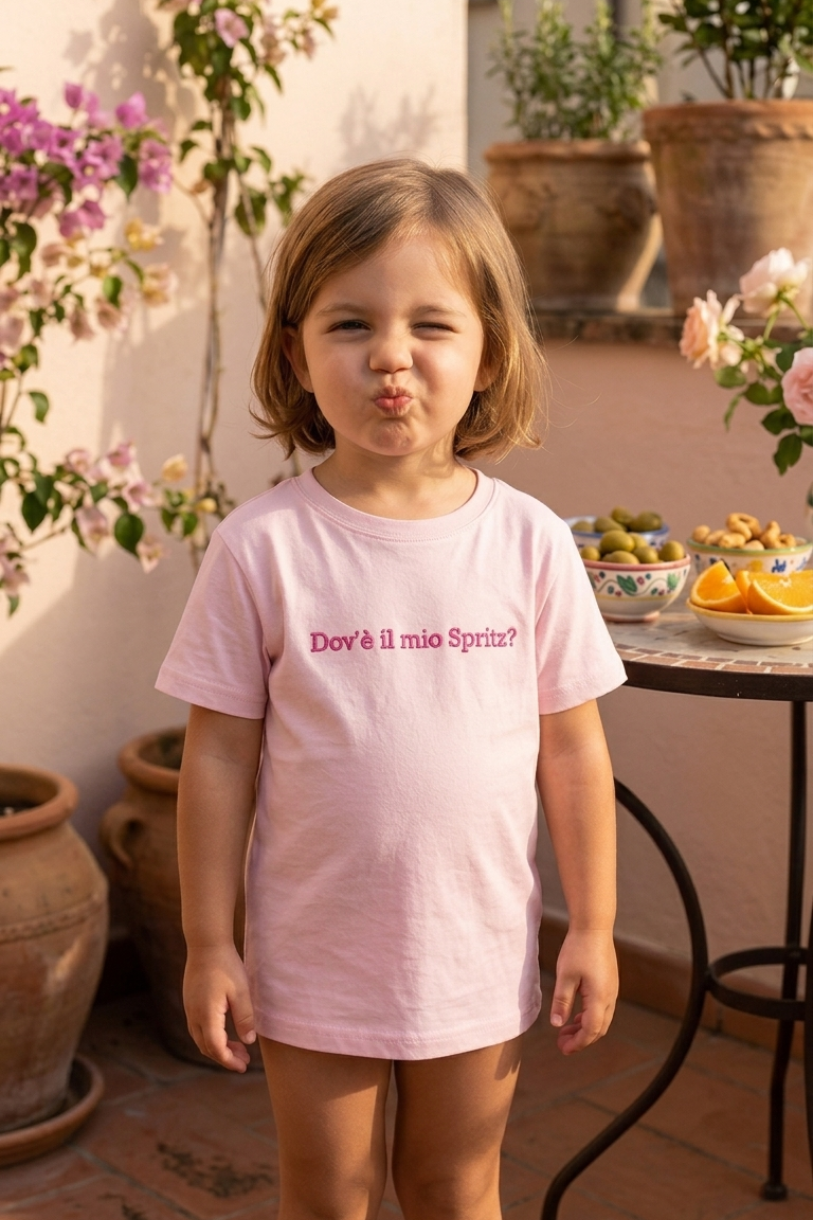 T-shirt Ricamata "Dov'è il mio spritz?"
