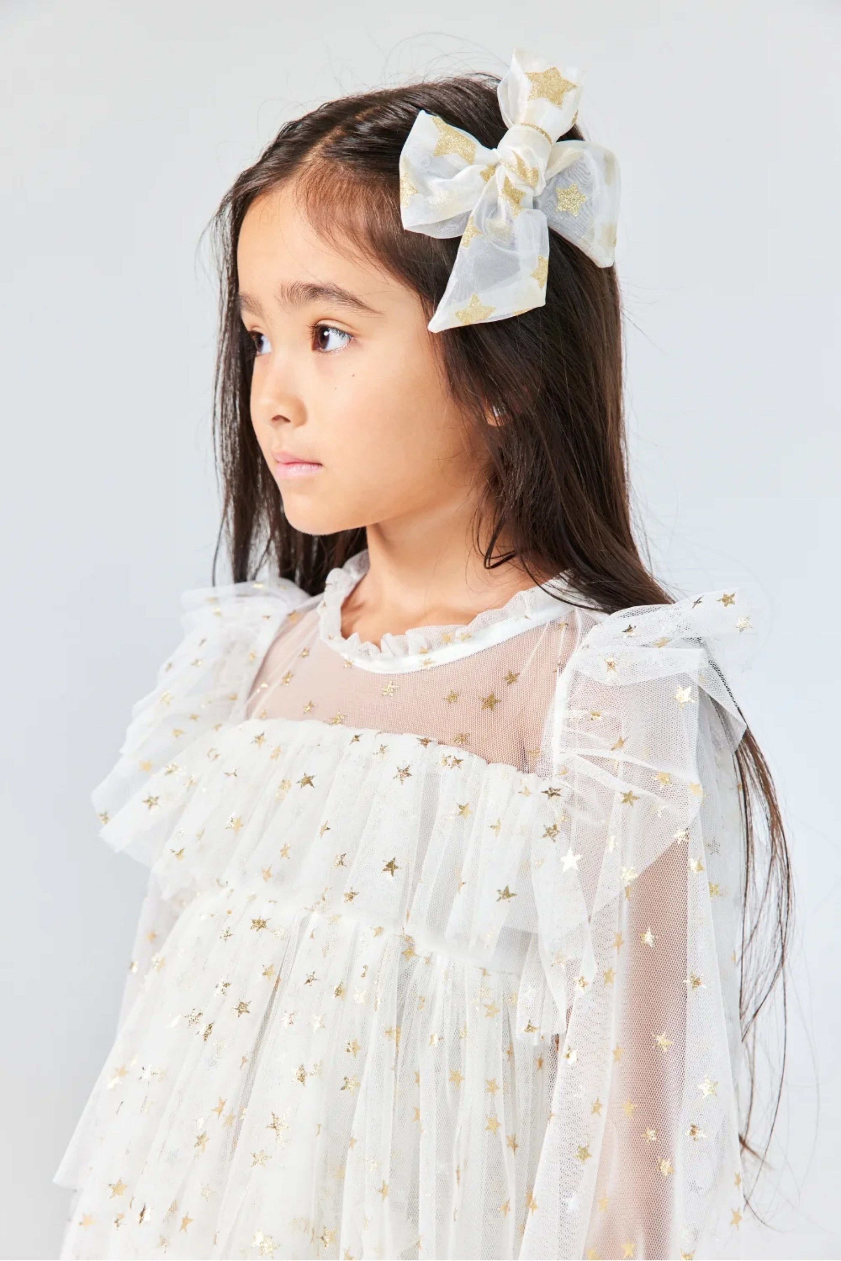 Abito Bambina Star Tulle Bianco