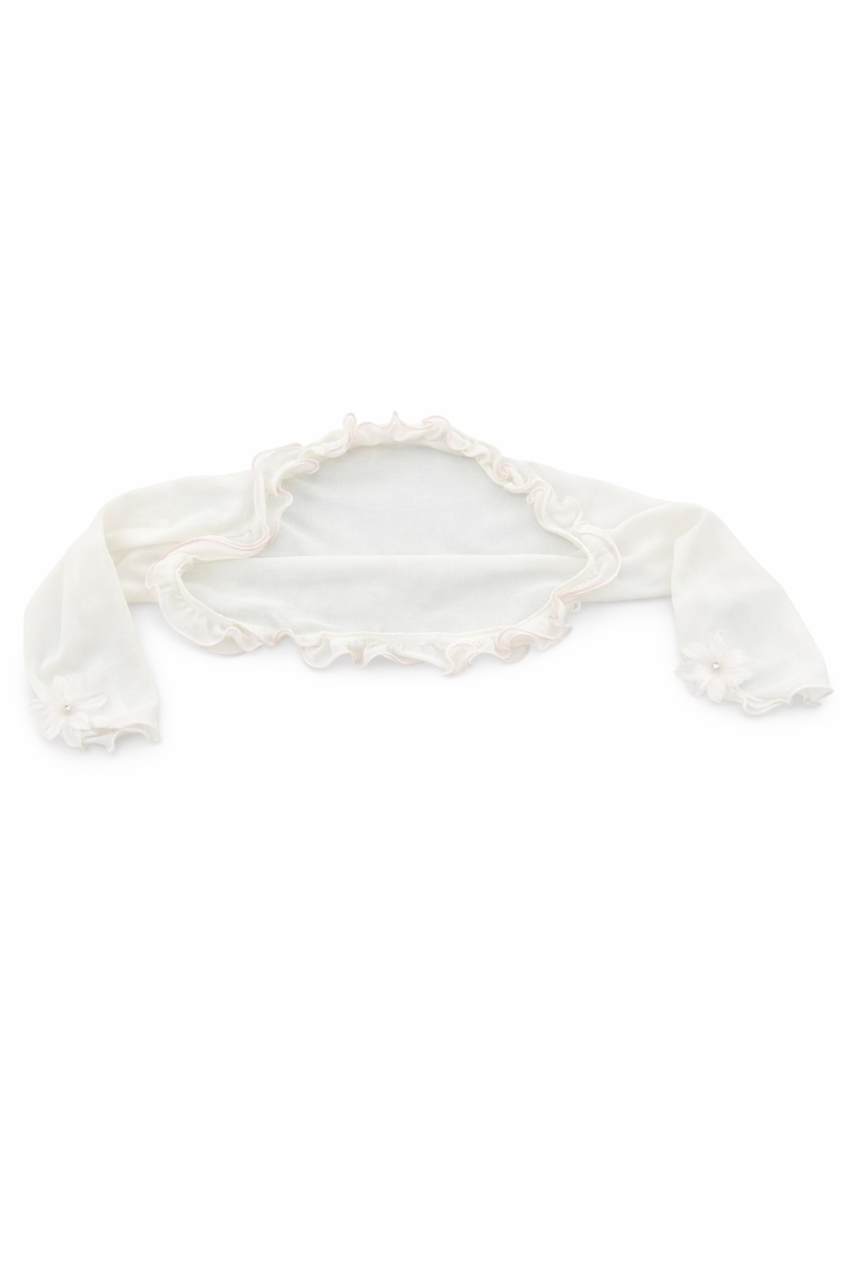 Scaldacuore Battesimo Neonata Velato Bianco