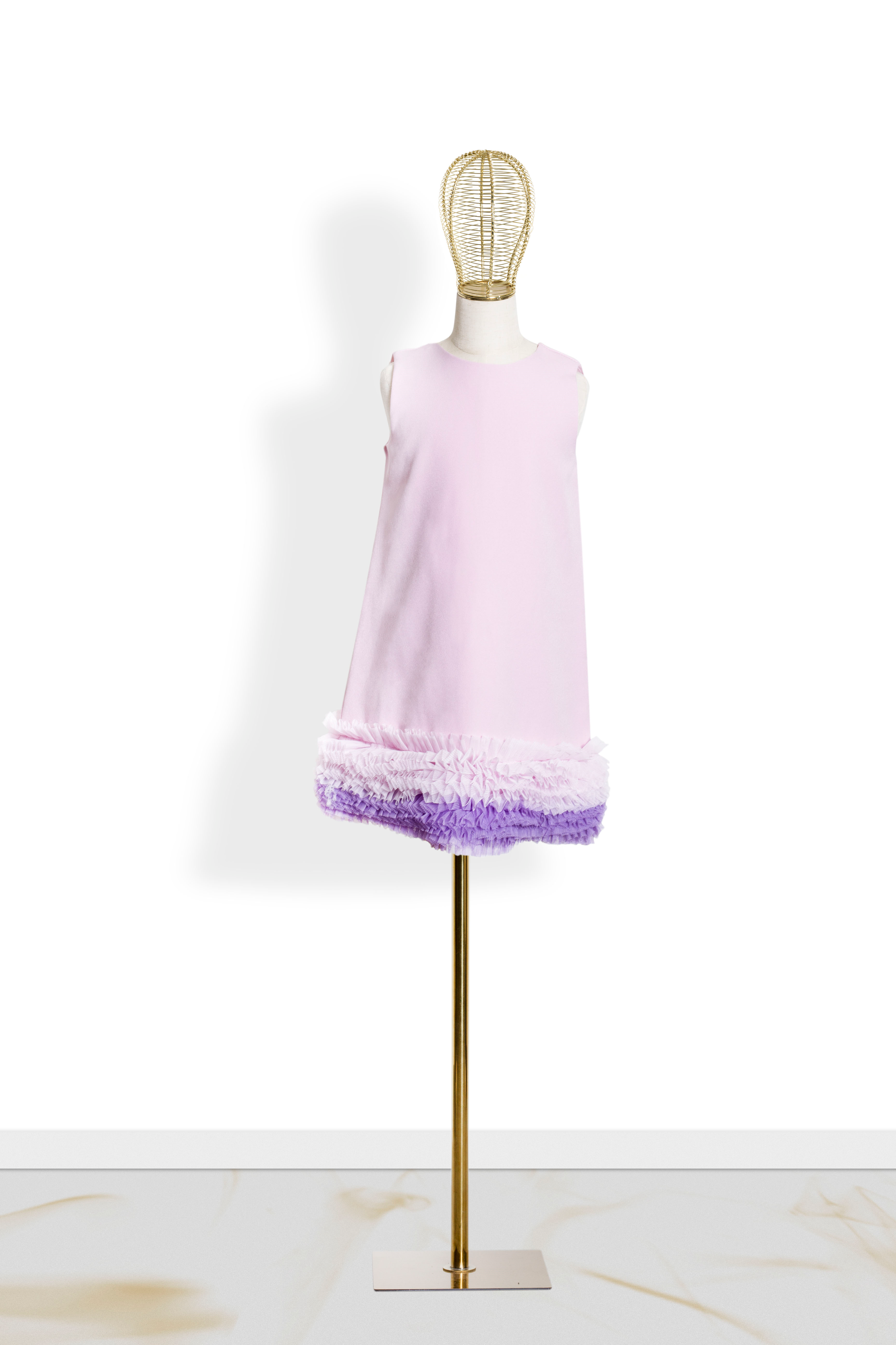 Abito Bambina Campana Rosa Chic '60