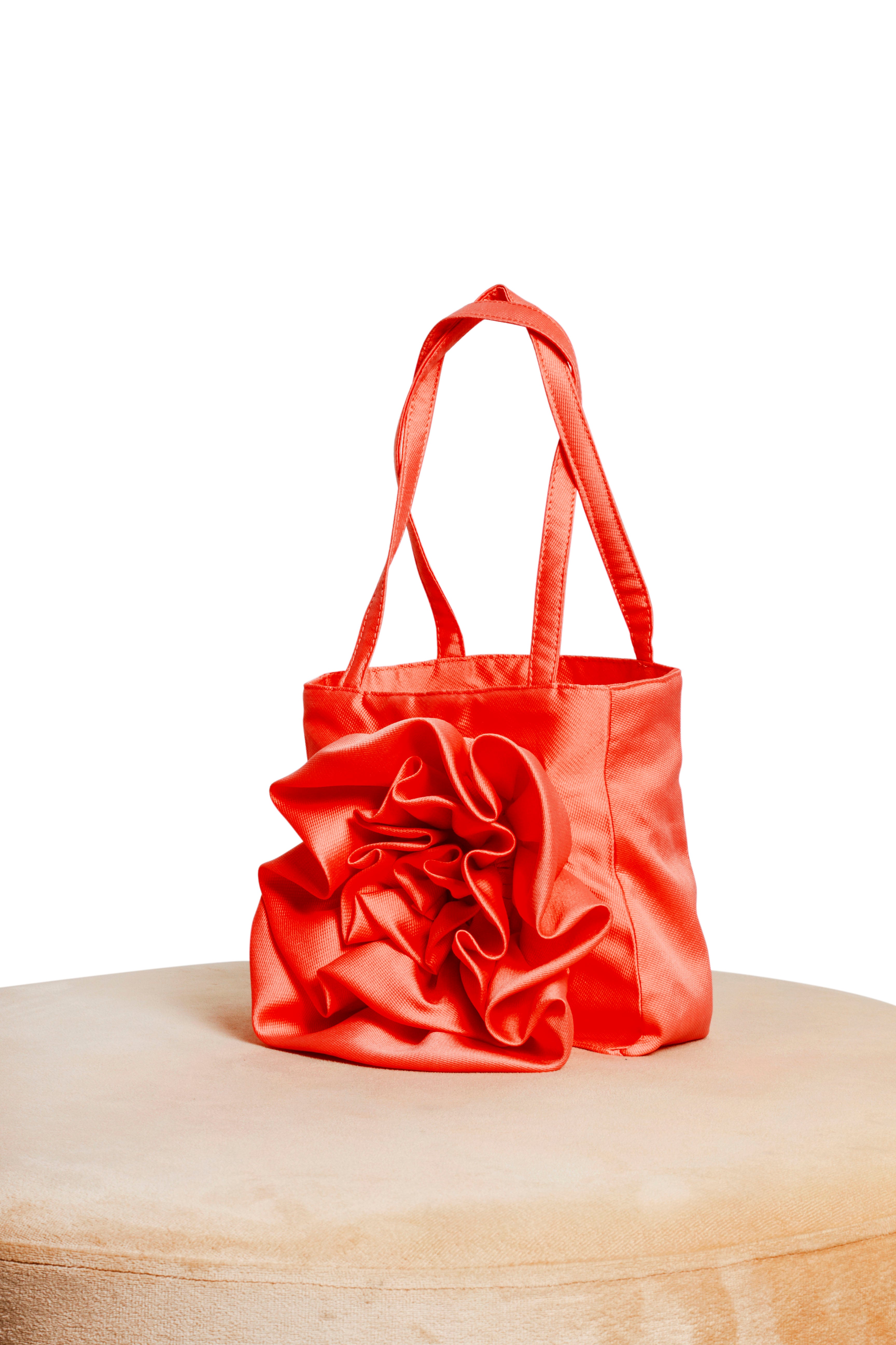 Borsa Bambina Fiore Arancio