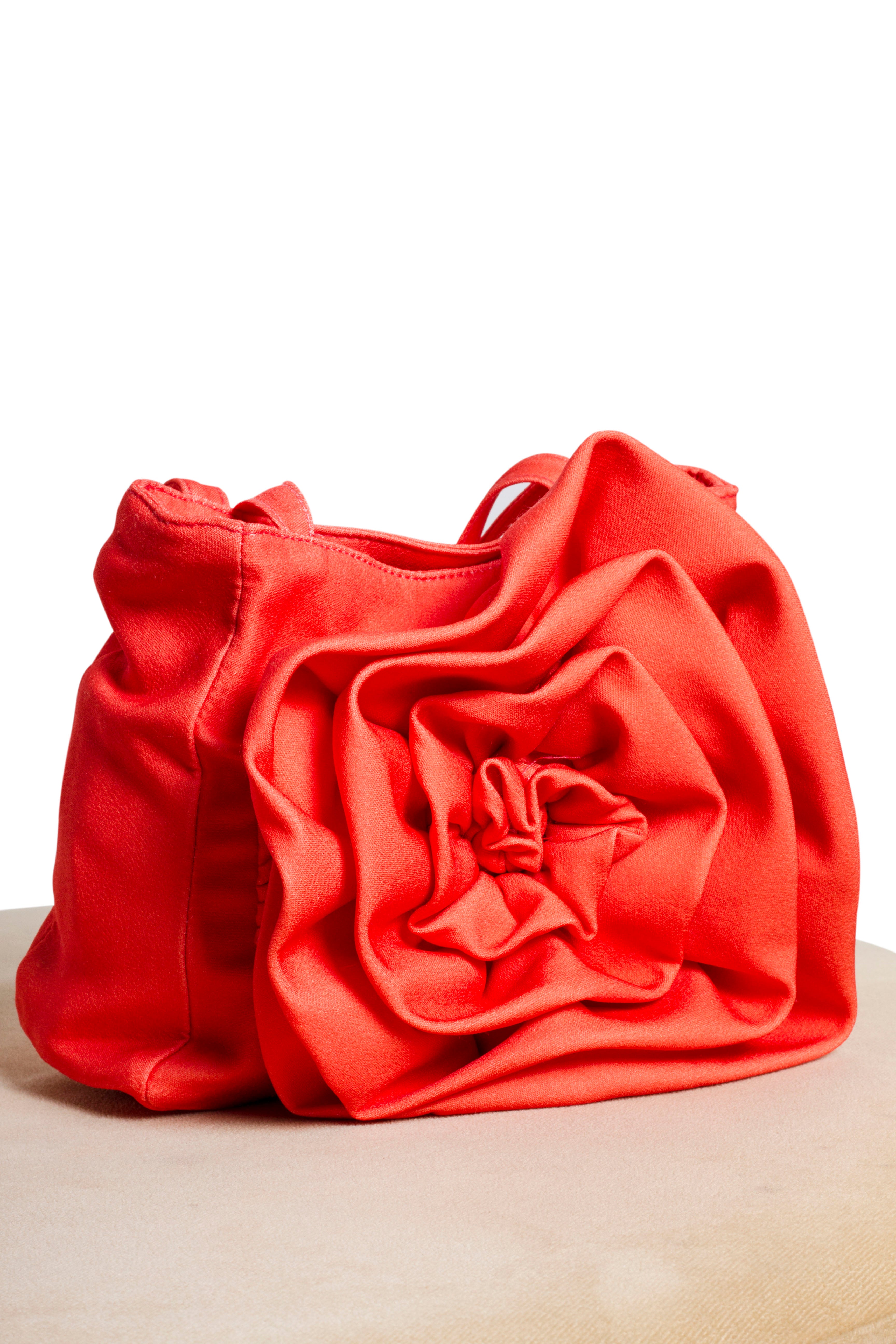 Borsa Bambina Fiore Arancio