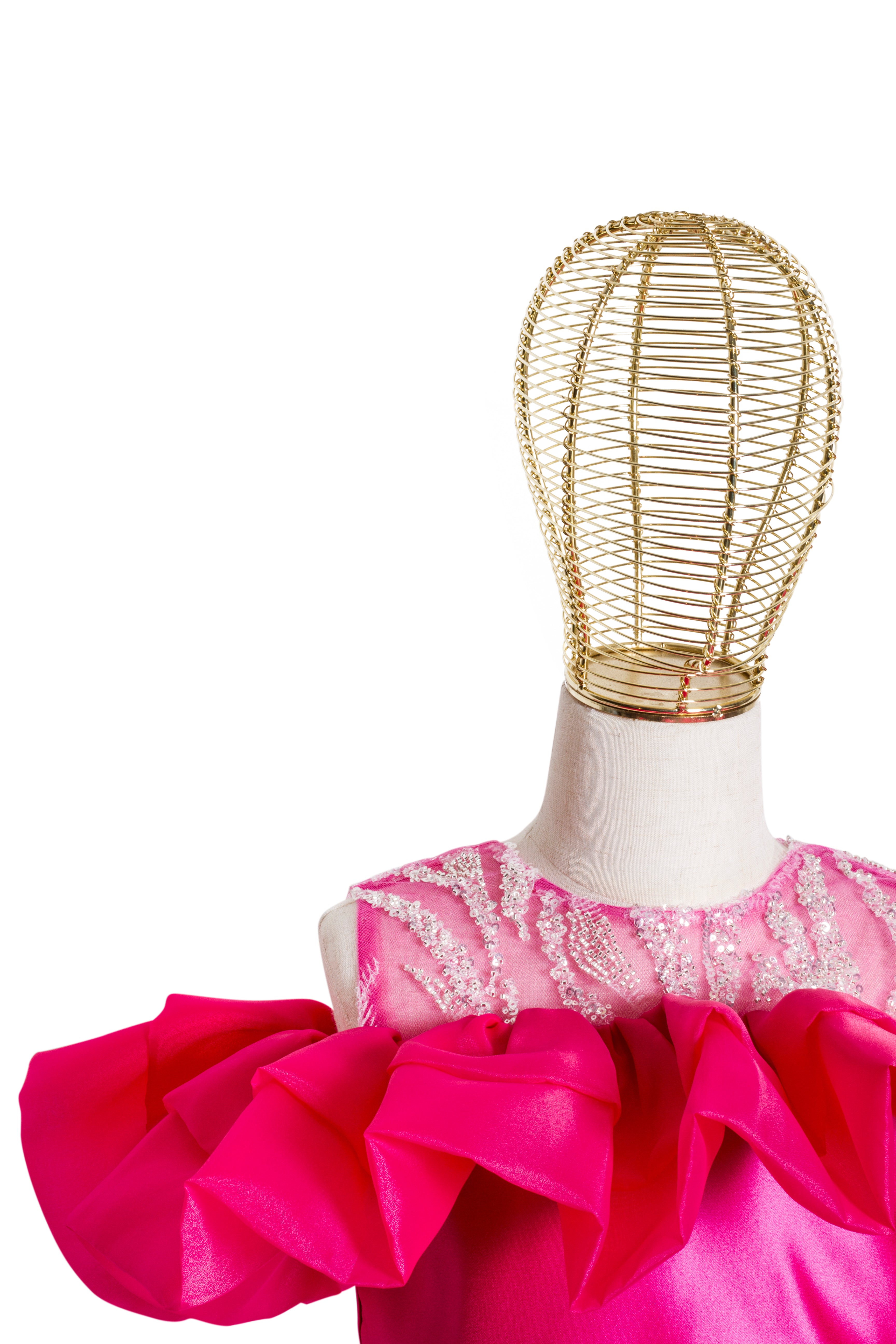 Coordinato Bambina Fucsia Volant Glamour '70