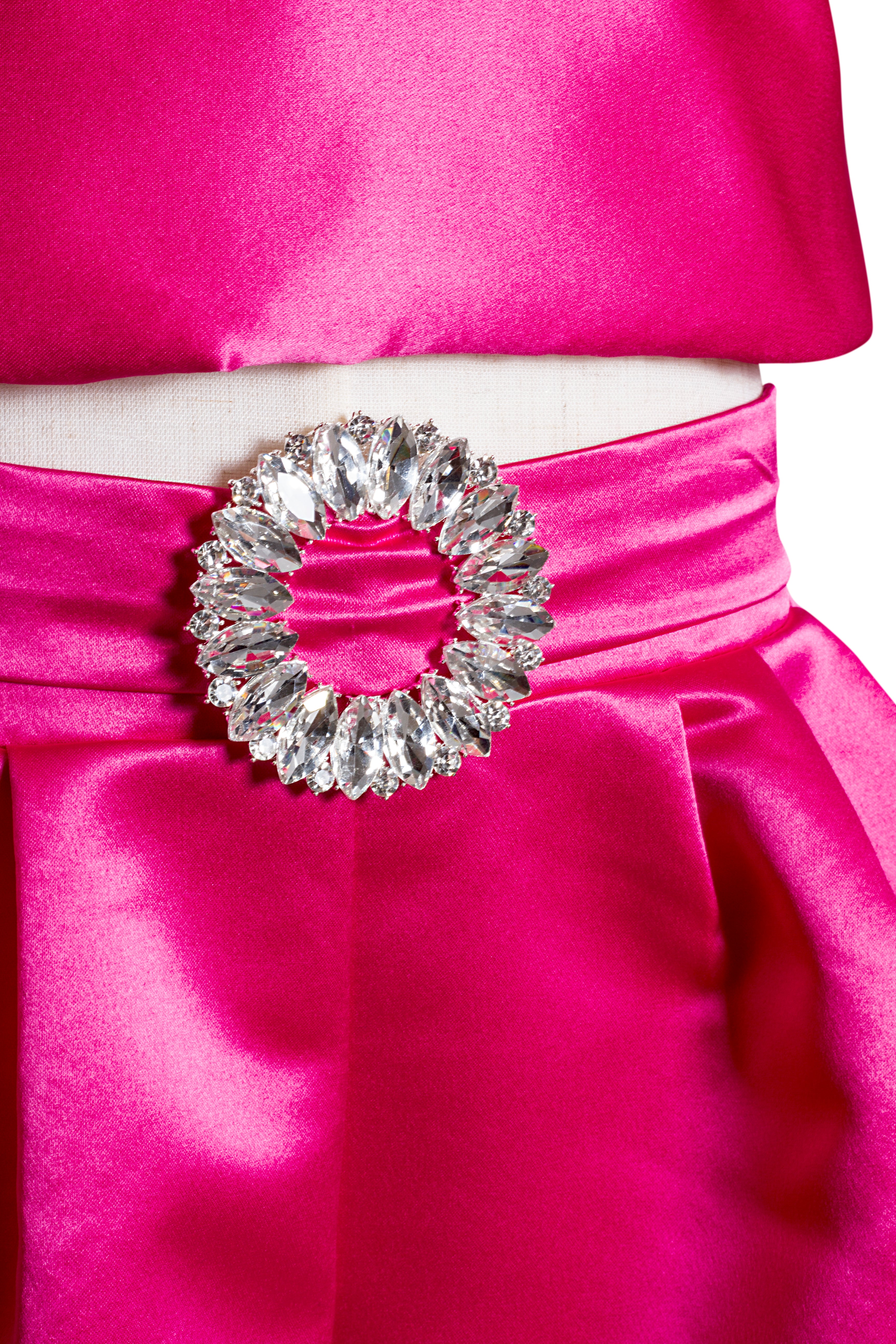 Coordinato Bambina Fucsia Volant Glamour '70