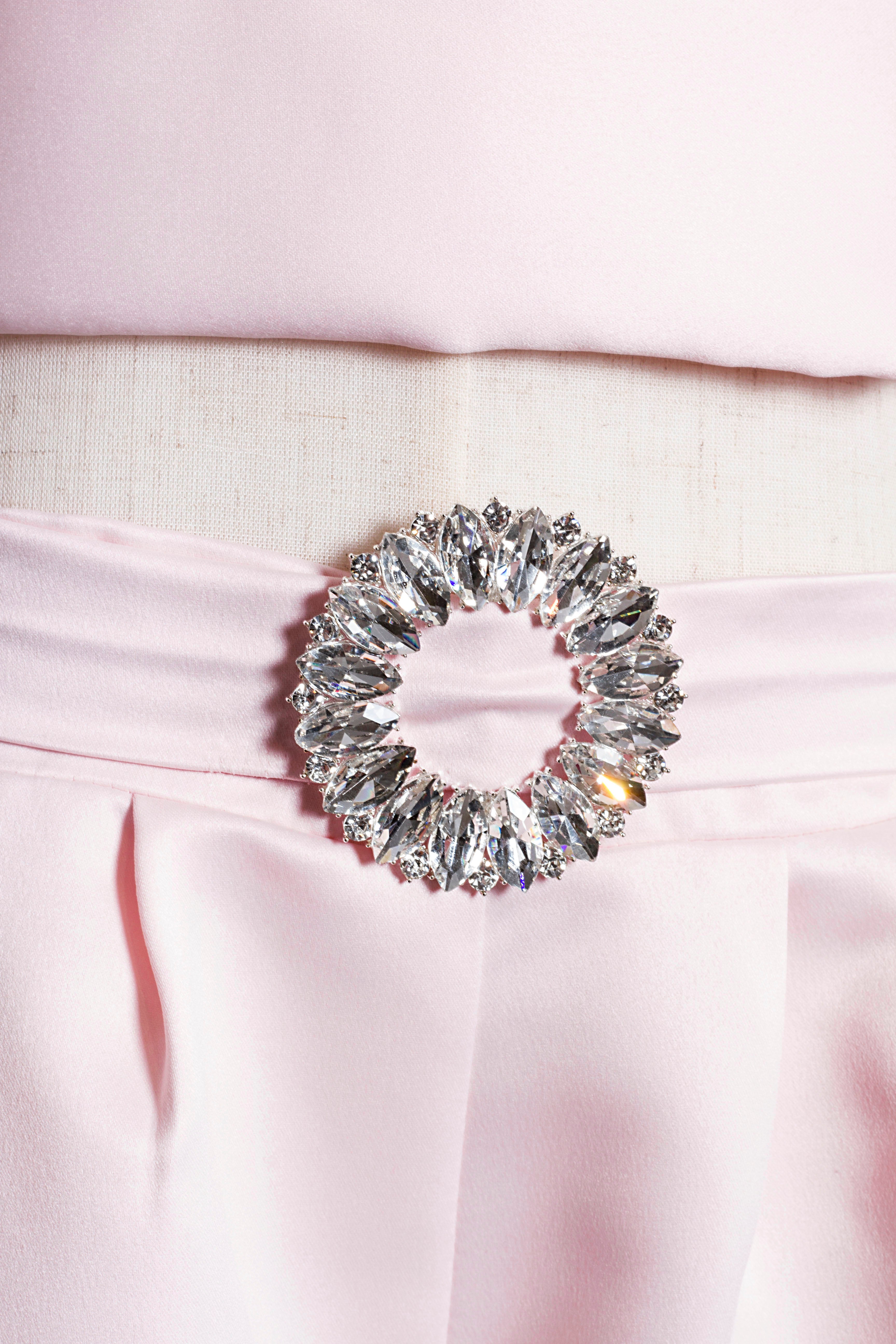 Coordinato Bambina Rosa Volant Glamour '70