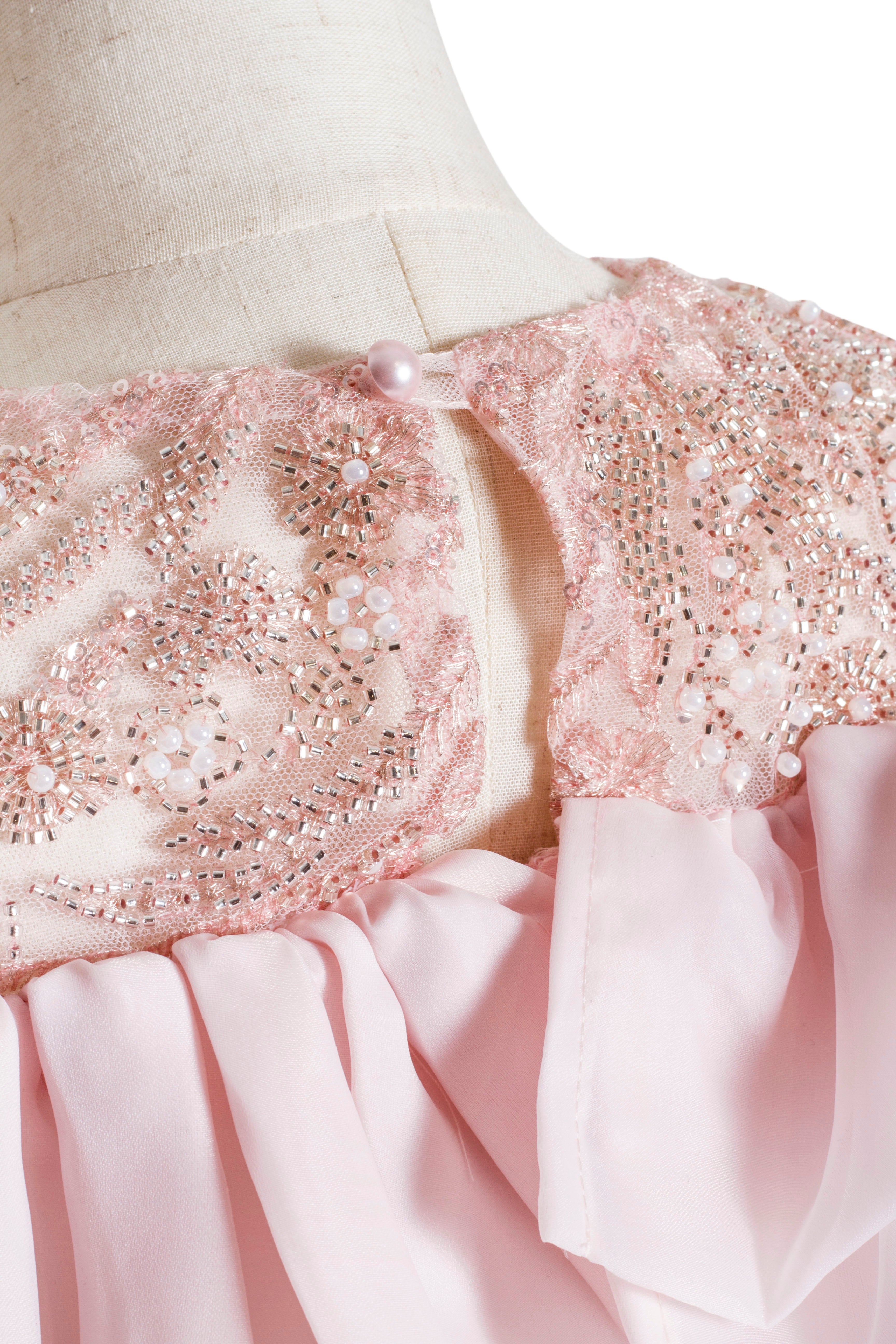 Coordinato Bambina Rosa Volant Glamour '70
