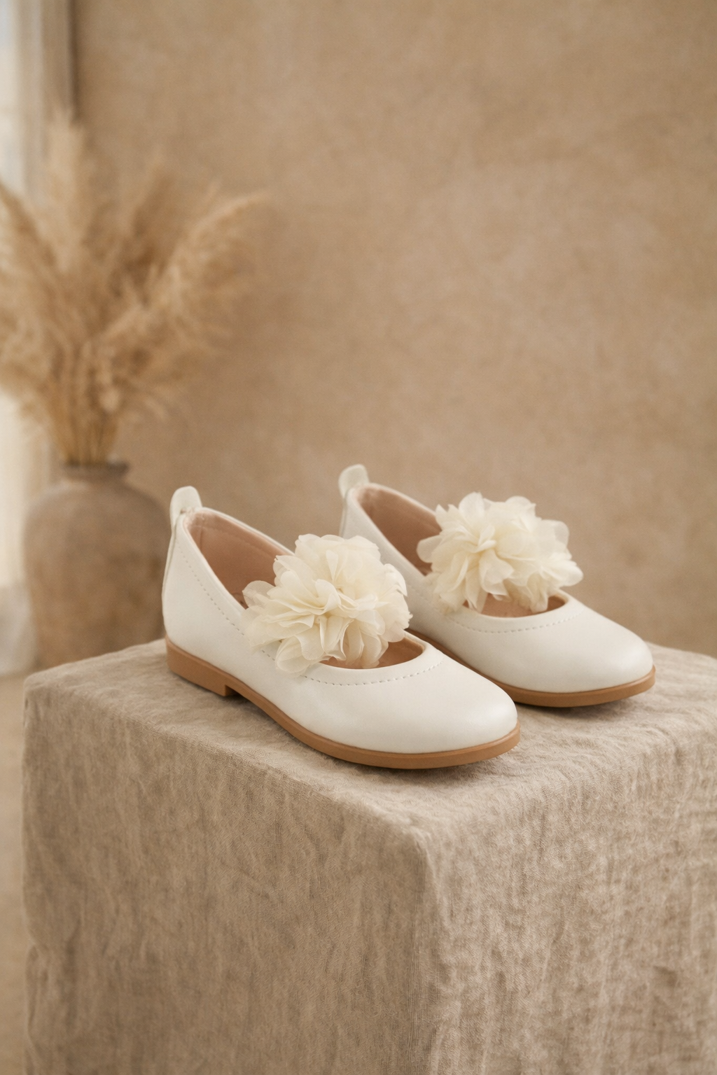 Ballerine Bambina Liscia Bianco