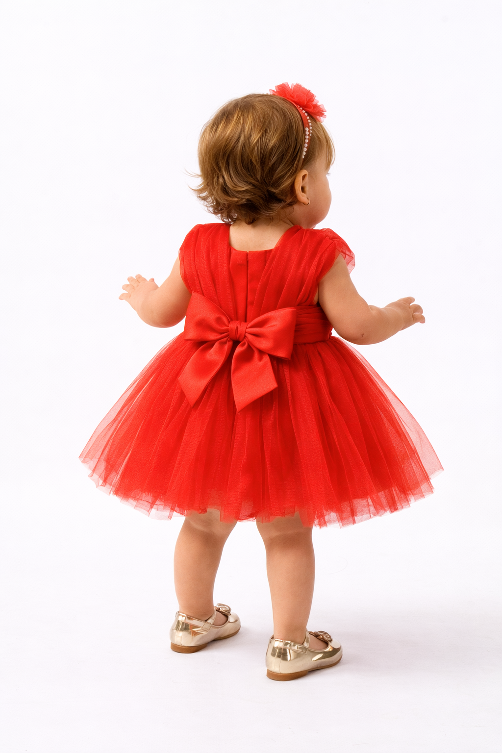 Red Butterfly Baby Girl Dress