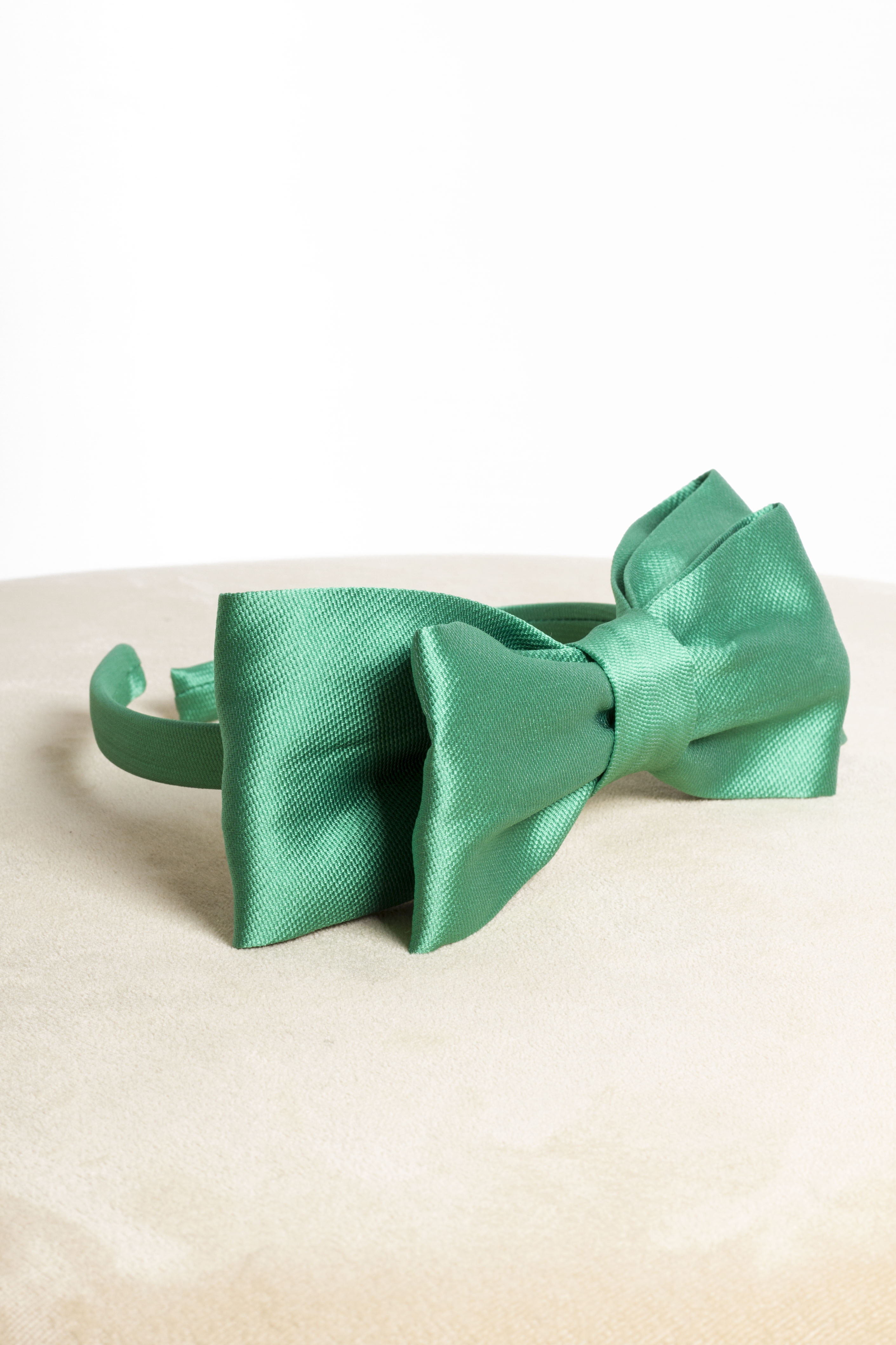 Cerchietto Bambina Fiocco Verde