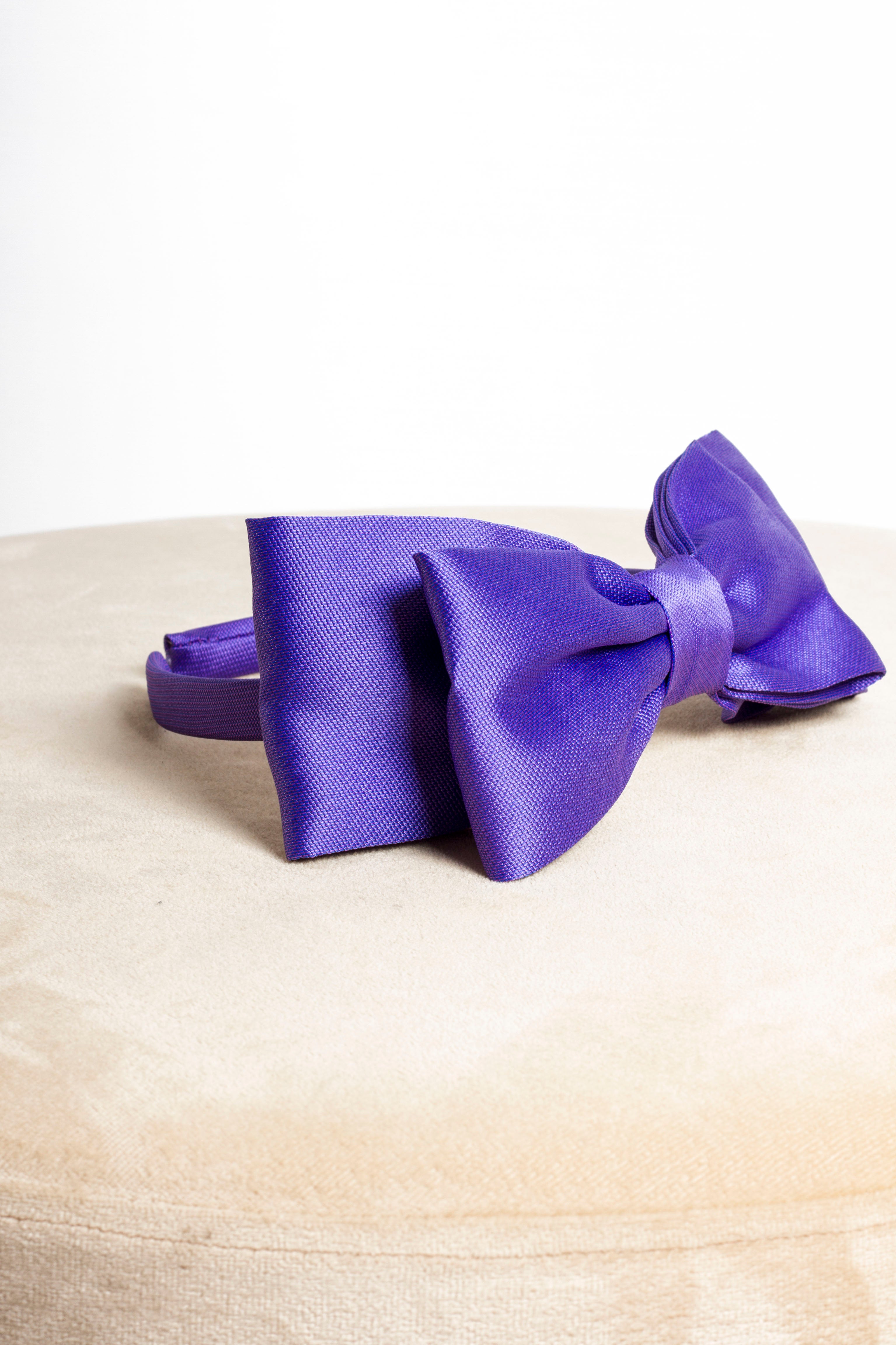 Cerchietto Bambina Fiocco Viola