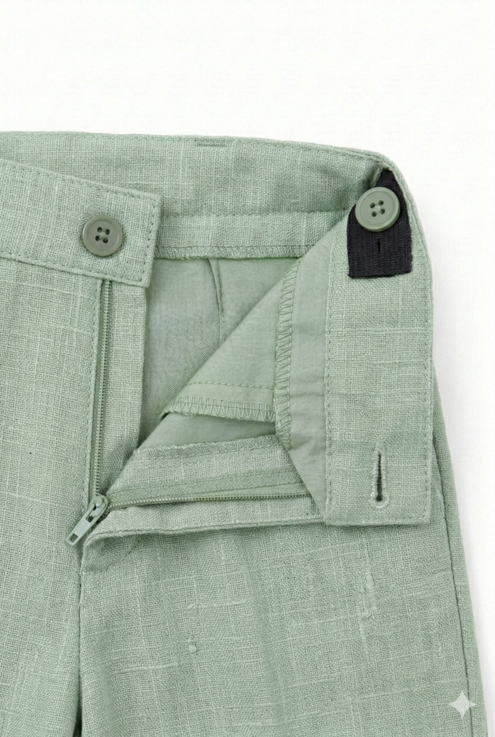 Bermuda Battesimo Bimbo Verde Salvia