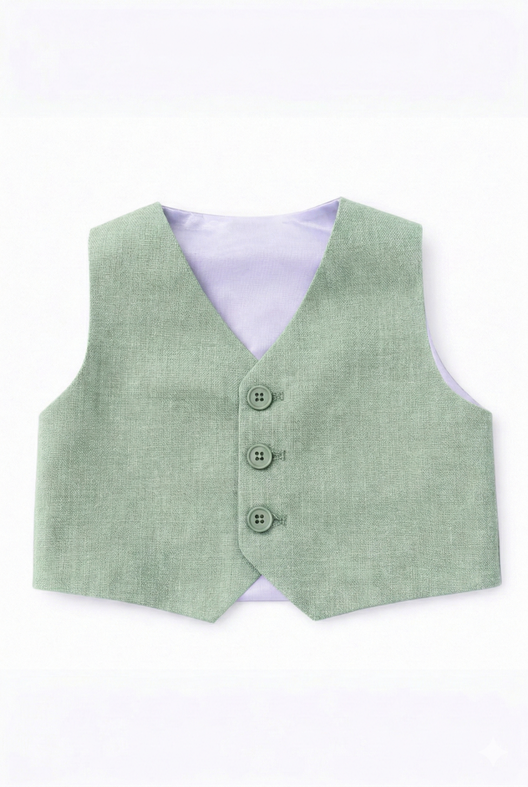 Gilet Battesimo Bimbo Verde Salvia