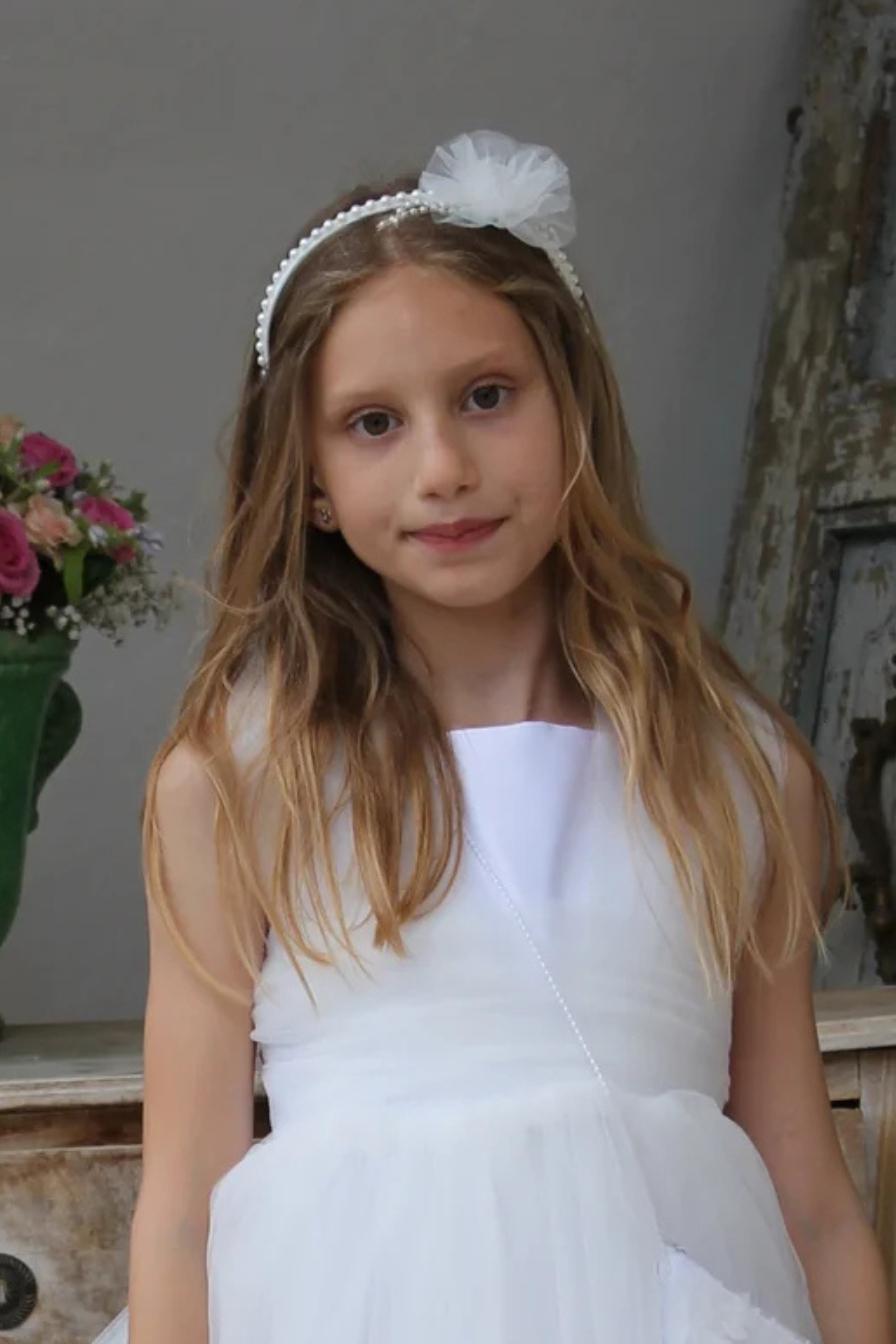 White Flower Headband