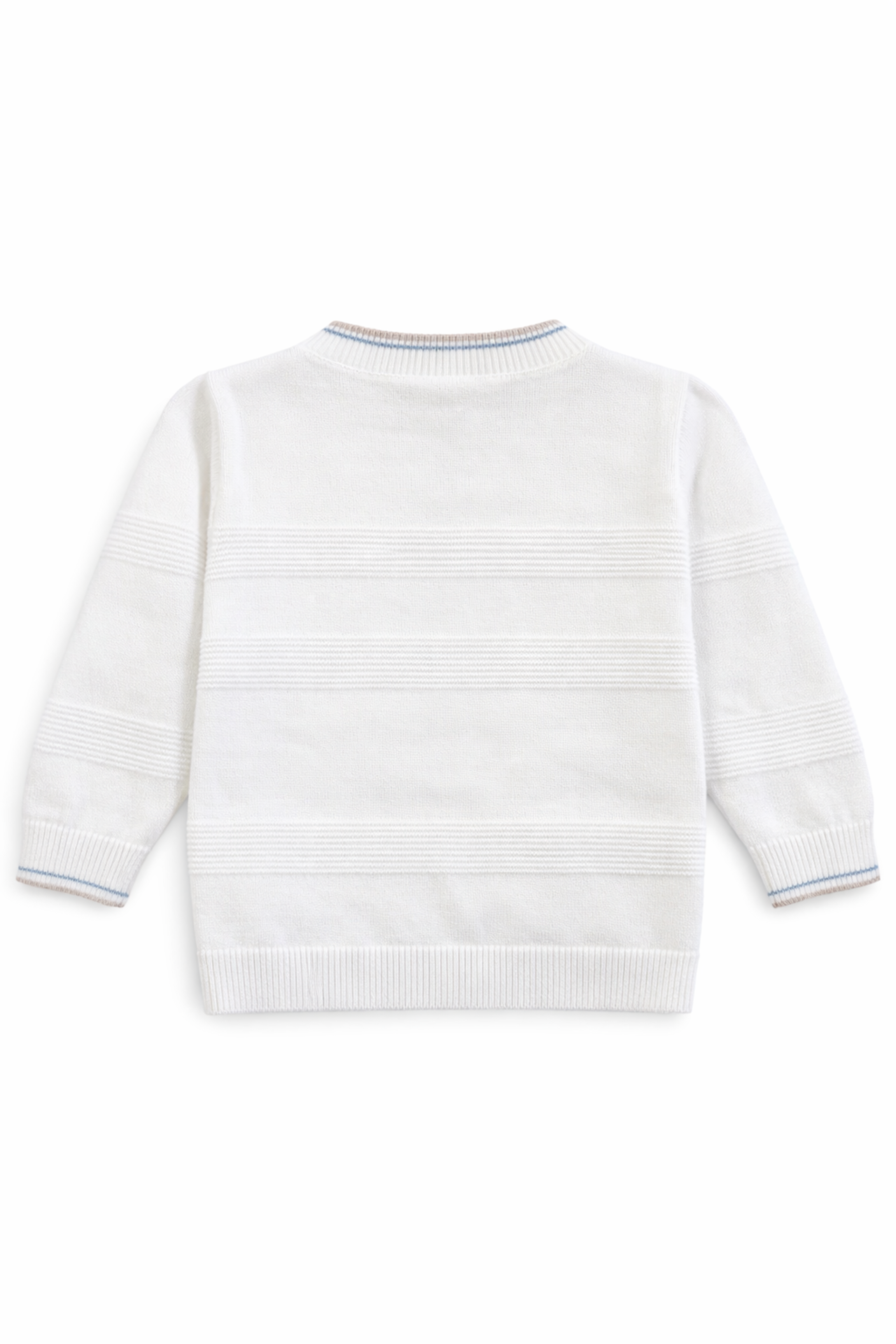 Cardigan Elegante Neonato Righe Bianco