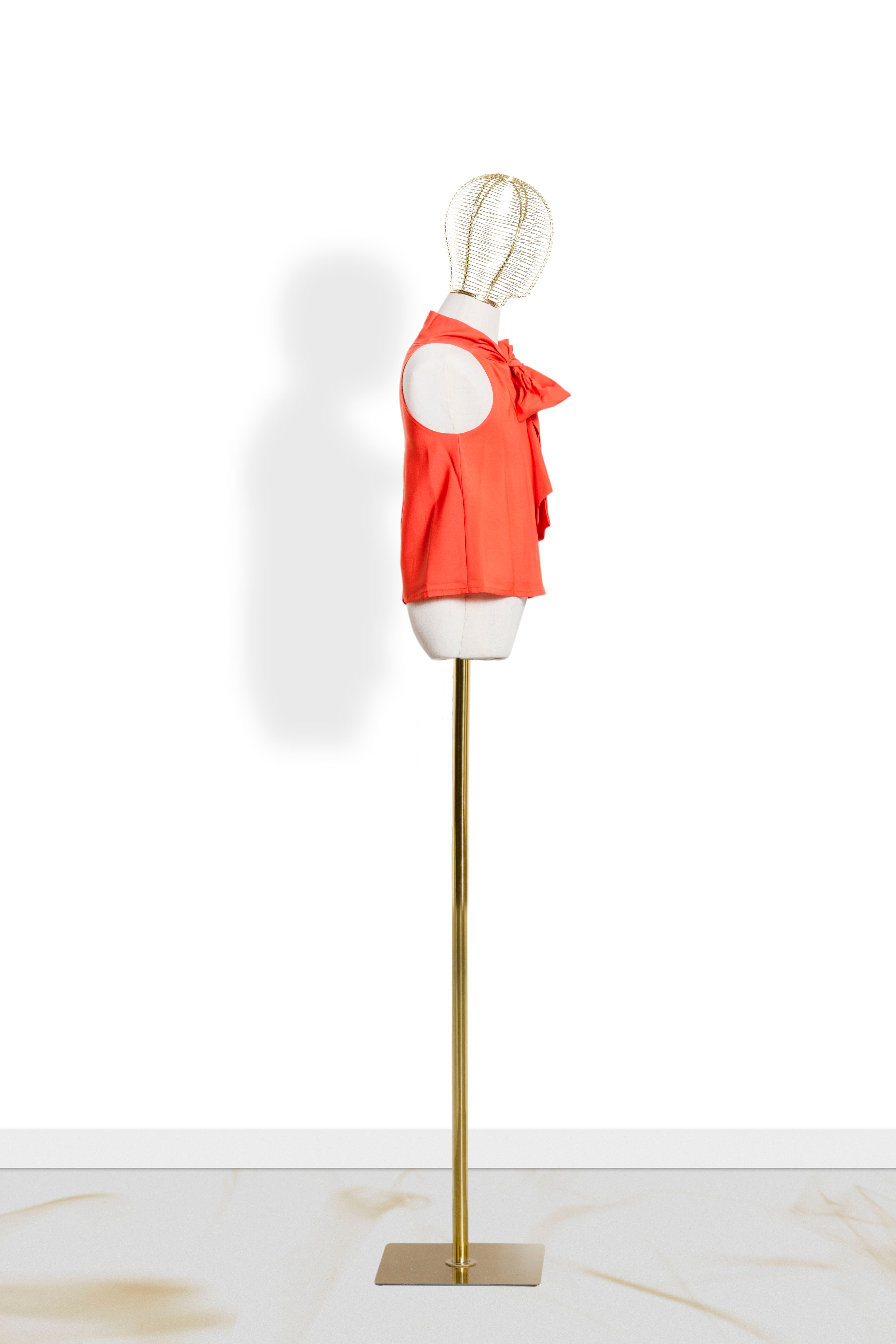 Top Bambina Fiocco Arancio
