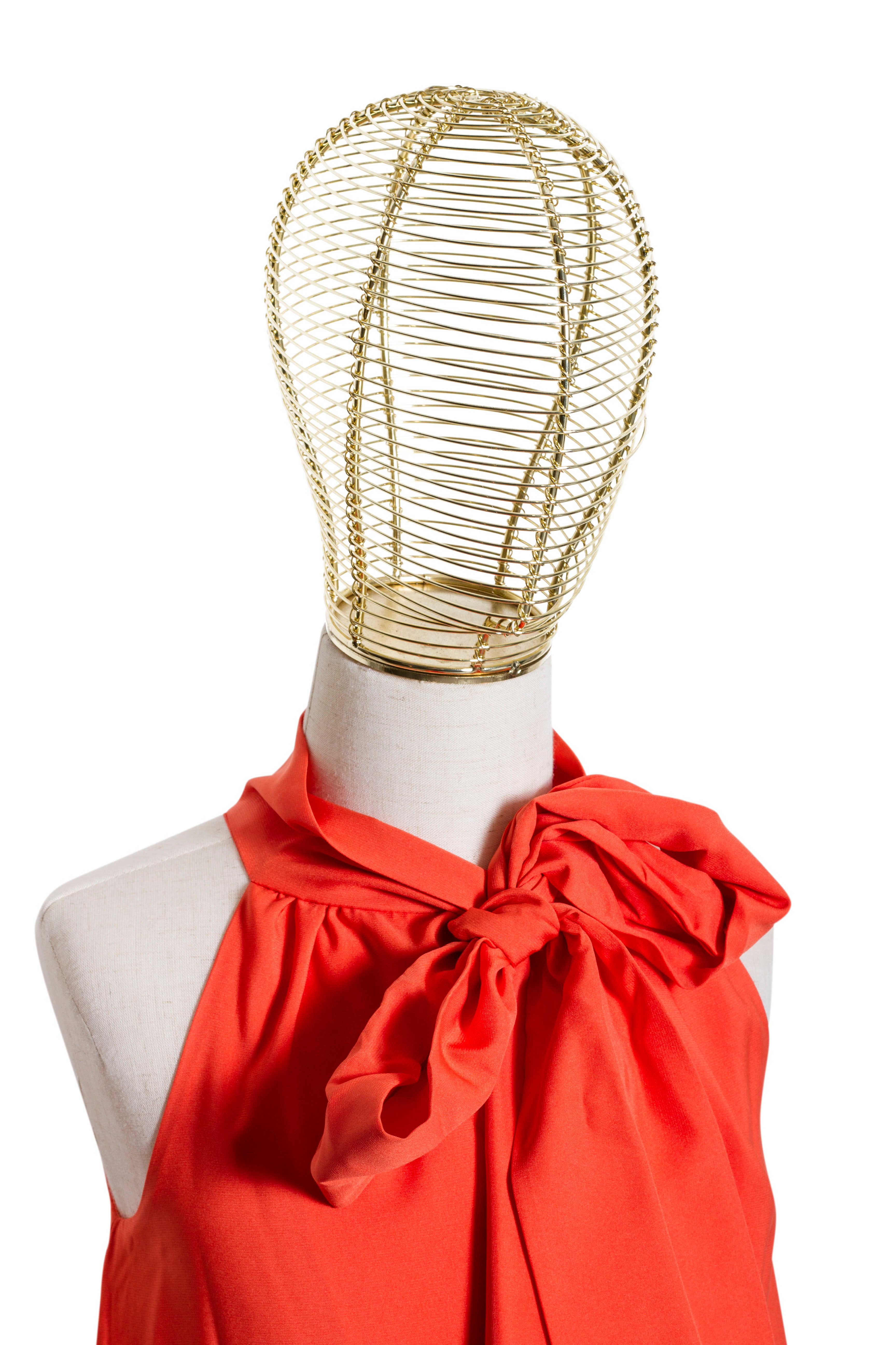 Top Bambina Fiocco Arancio