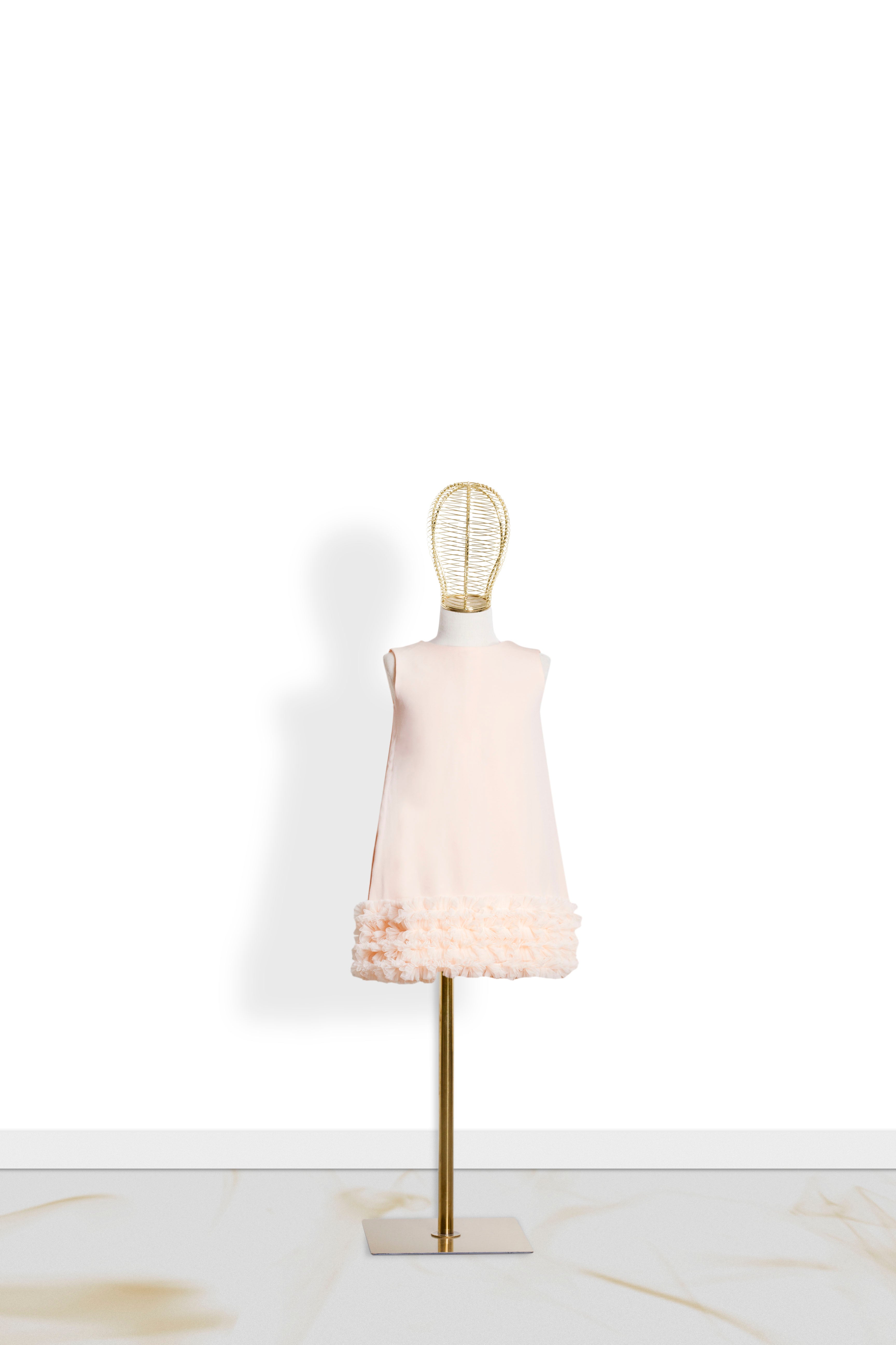 Abito Neonata Campana Chic '60 Pesca