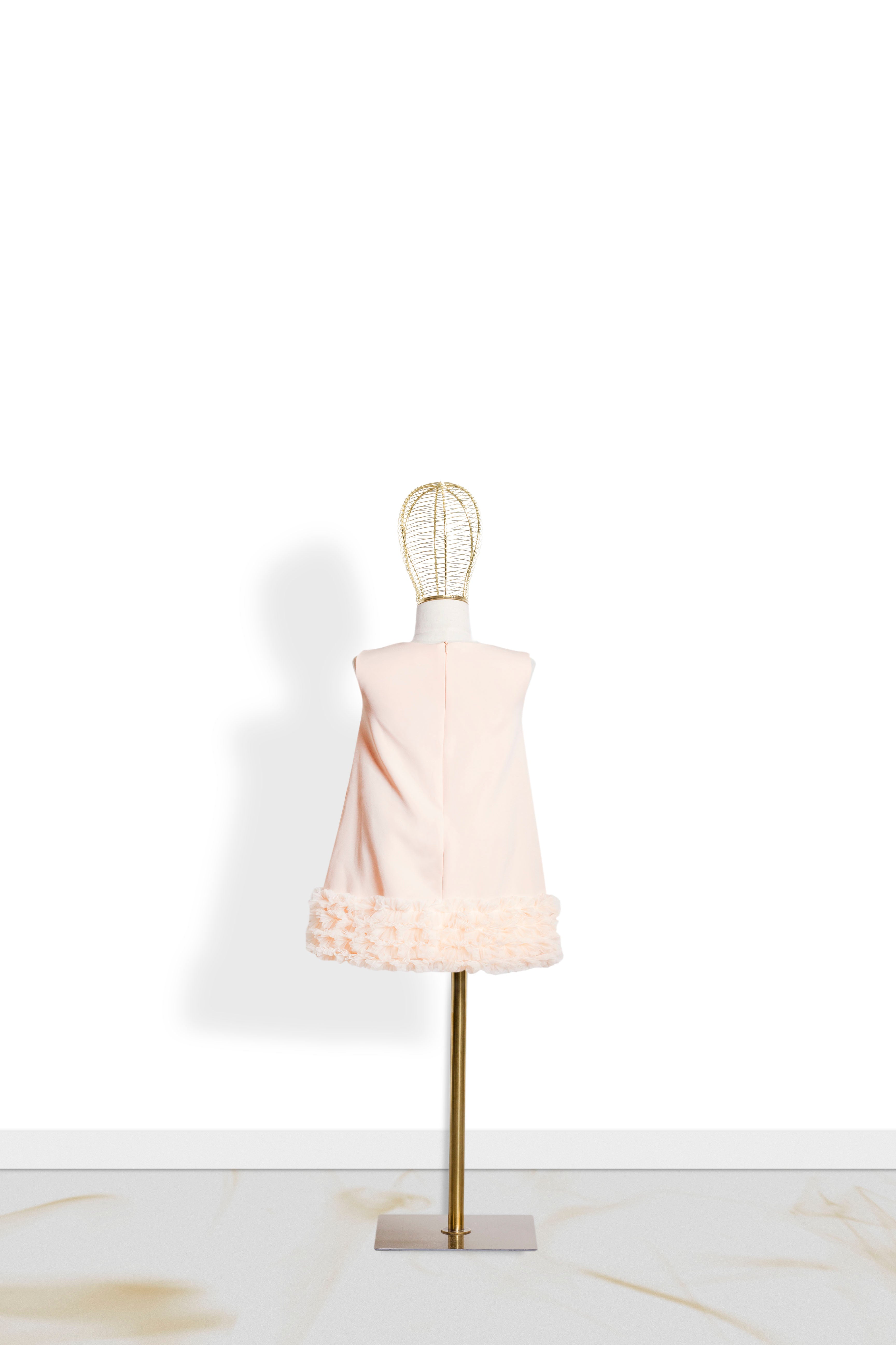 Abito Neonata Campana Chic '60 Pesca