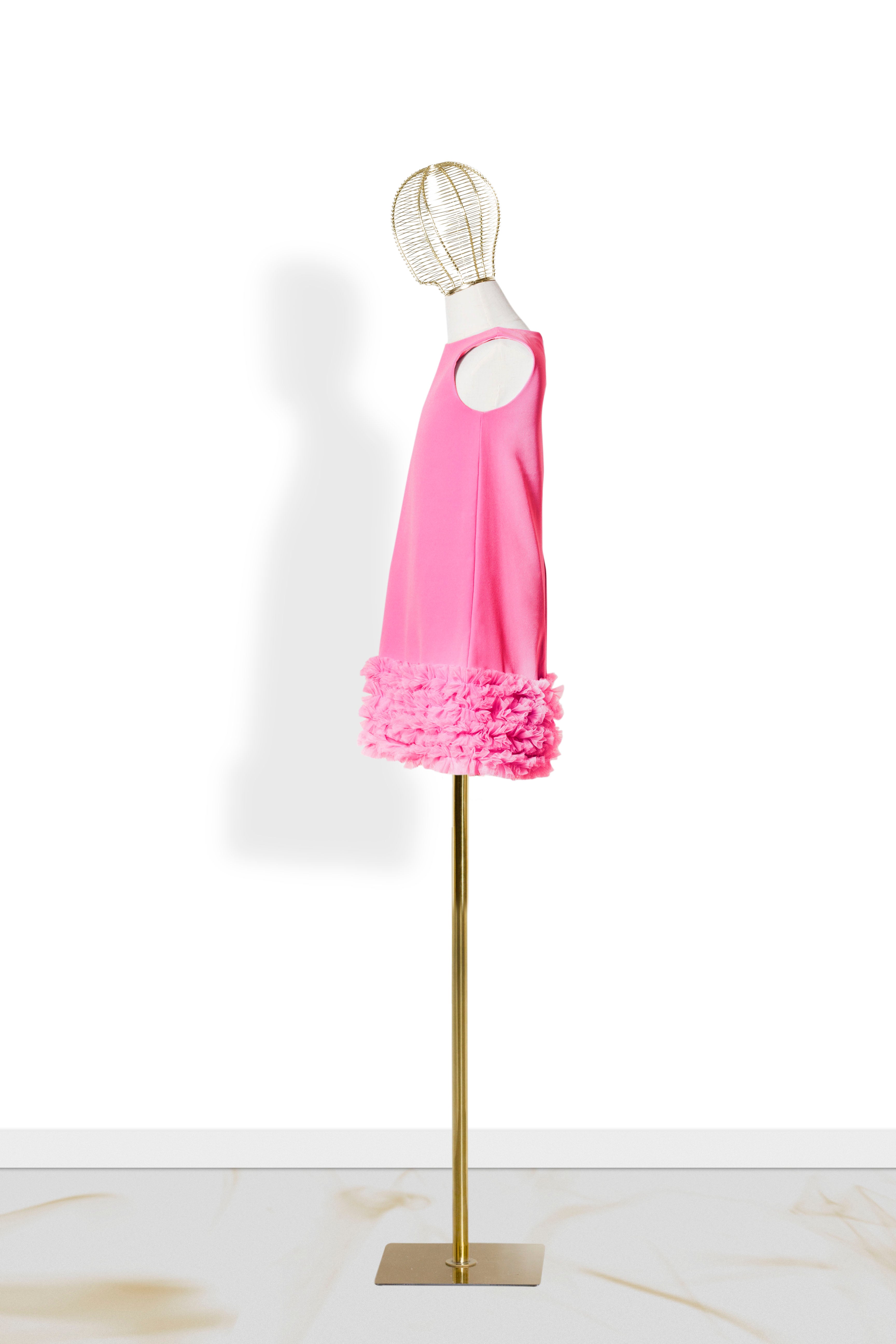 Abito Bambina Campana Chic '60 Fucsia