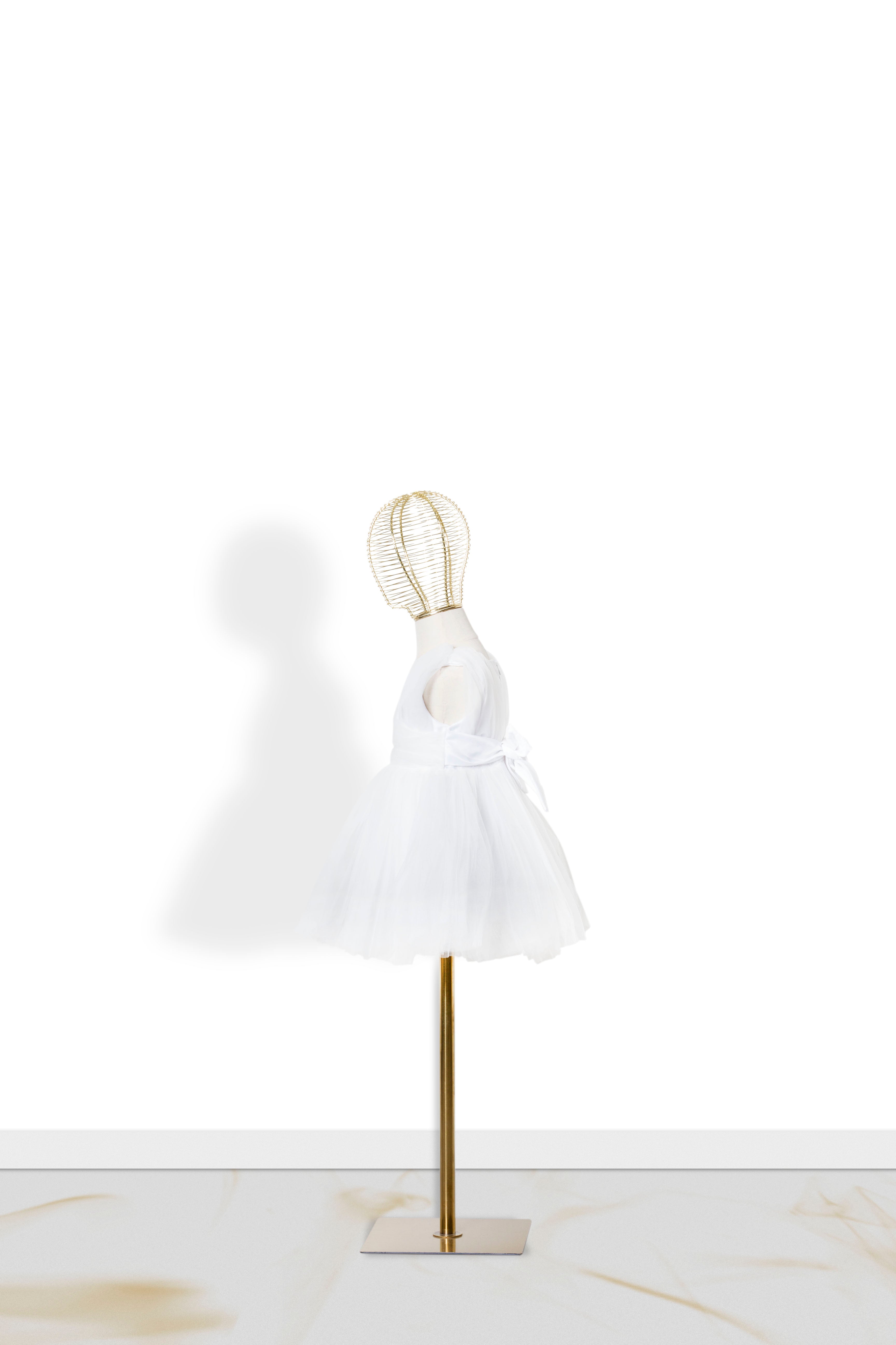 Abito Neonata Butterfly White