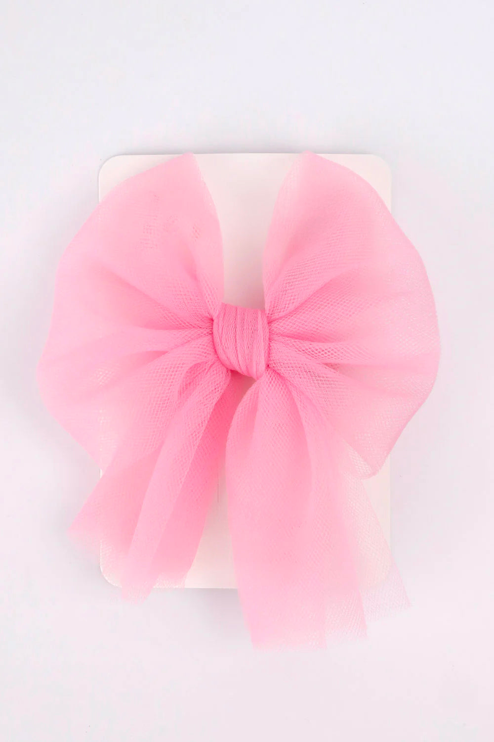 Fermaglio Bambina Fiocco Organza Rosa