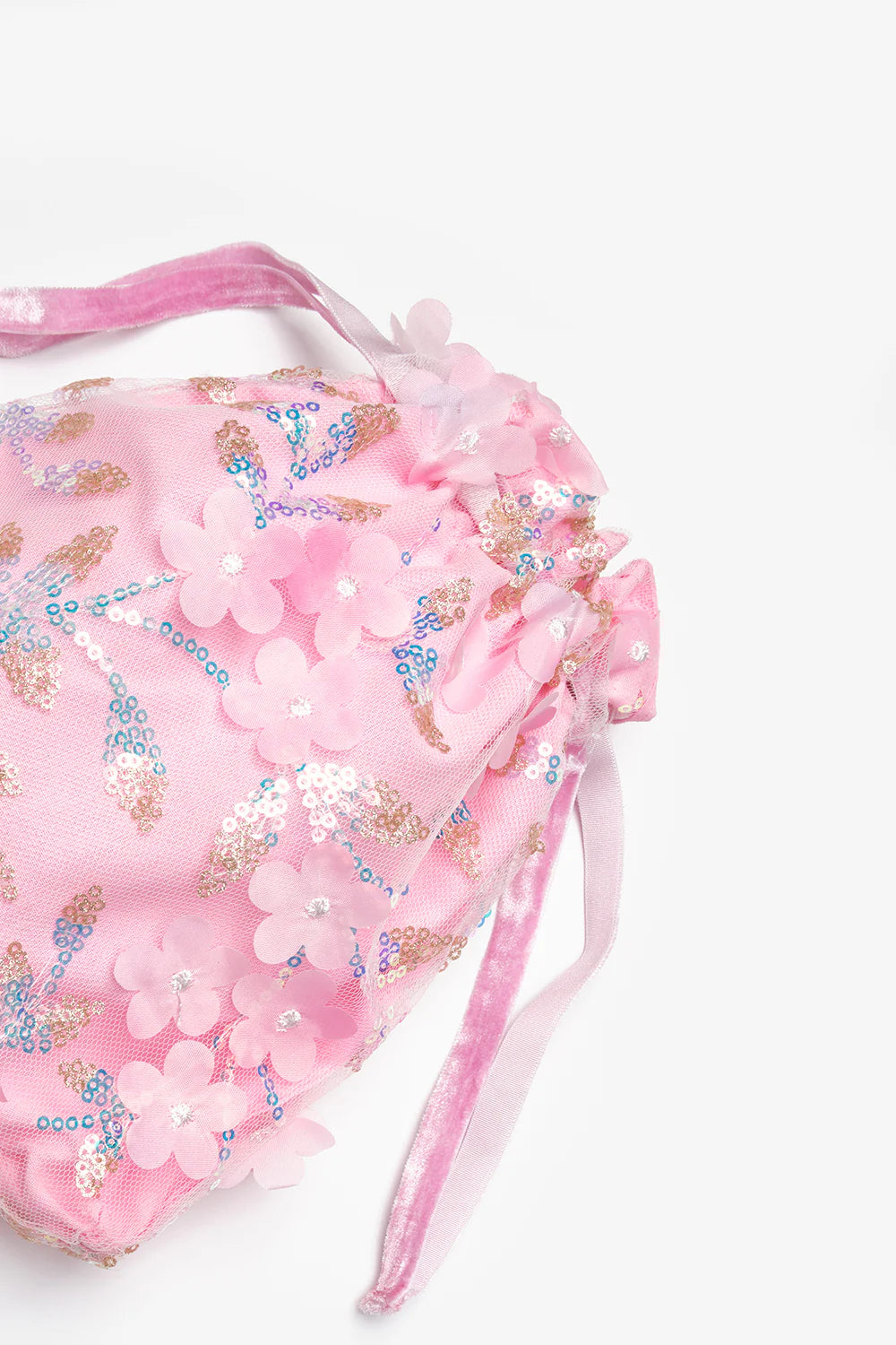 Borsa Bambina Flower Rosa
