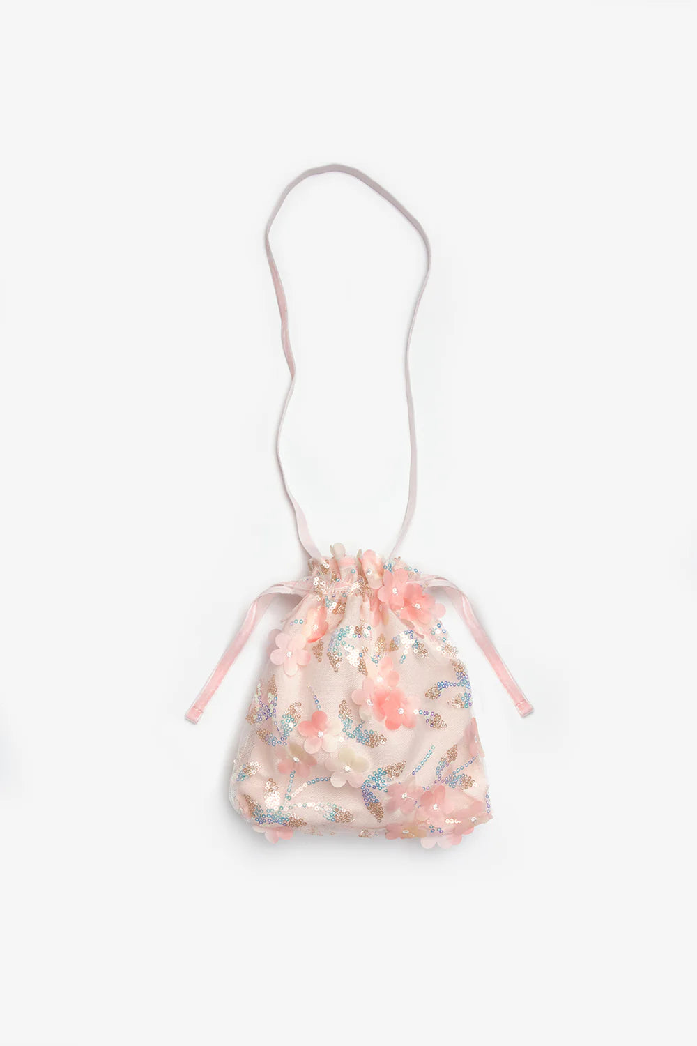 Borsa Bambina Flower Pesca