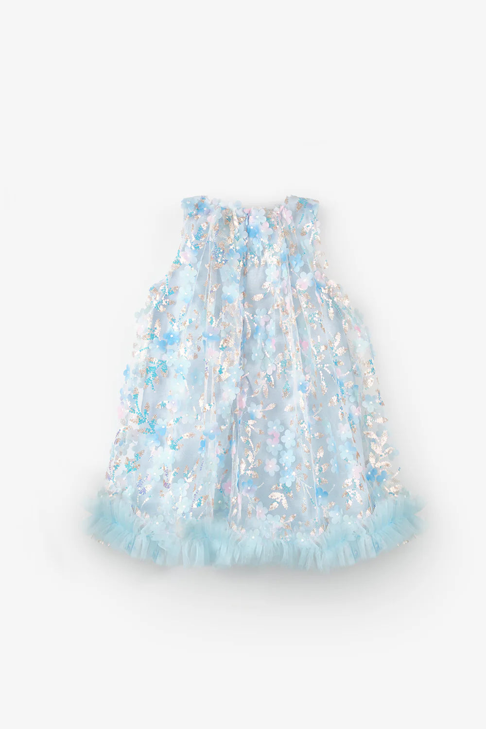 Abito Bambina Flower Polvere