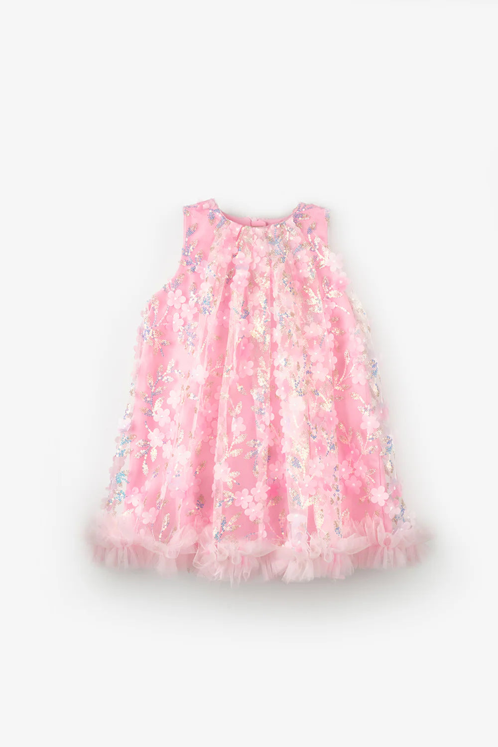 Abito Bambina Flower Rosa