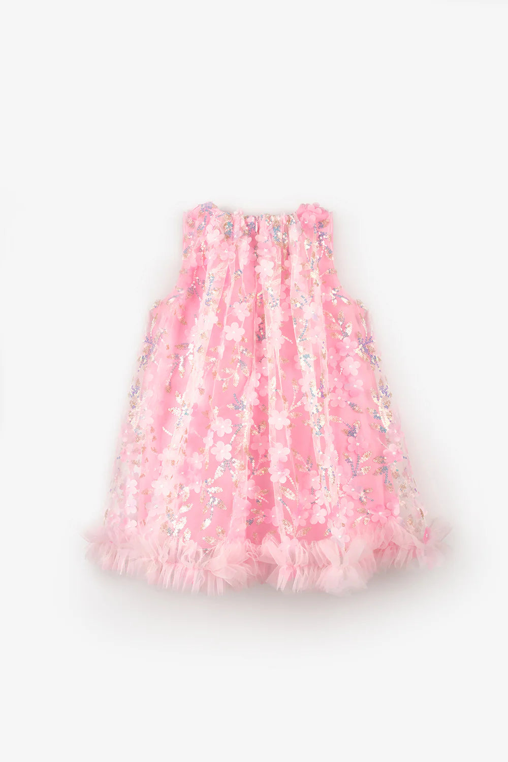 Abito Bambina Flower Rosa