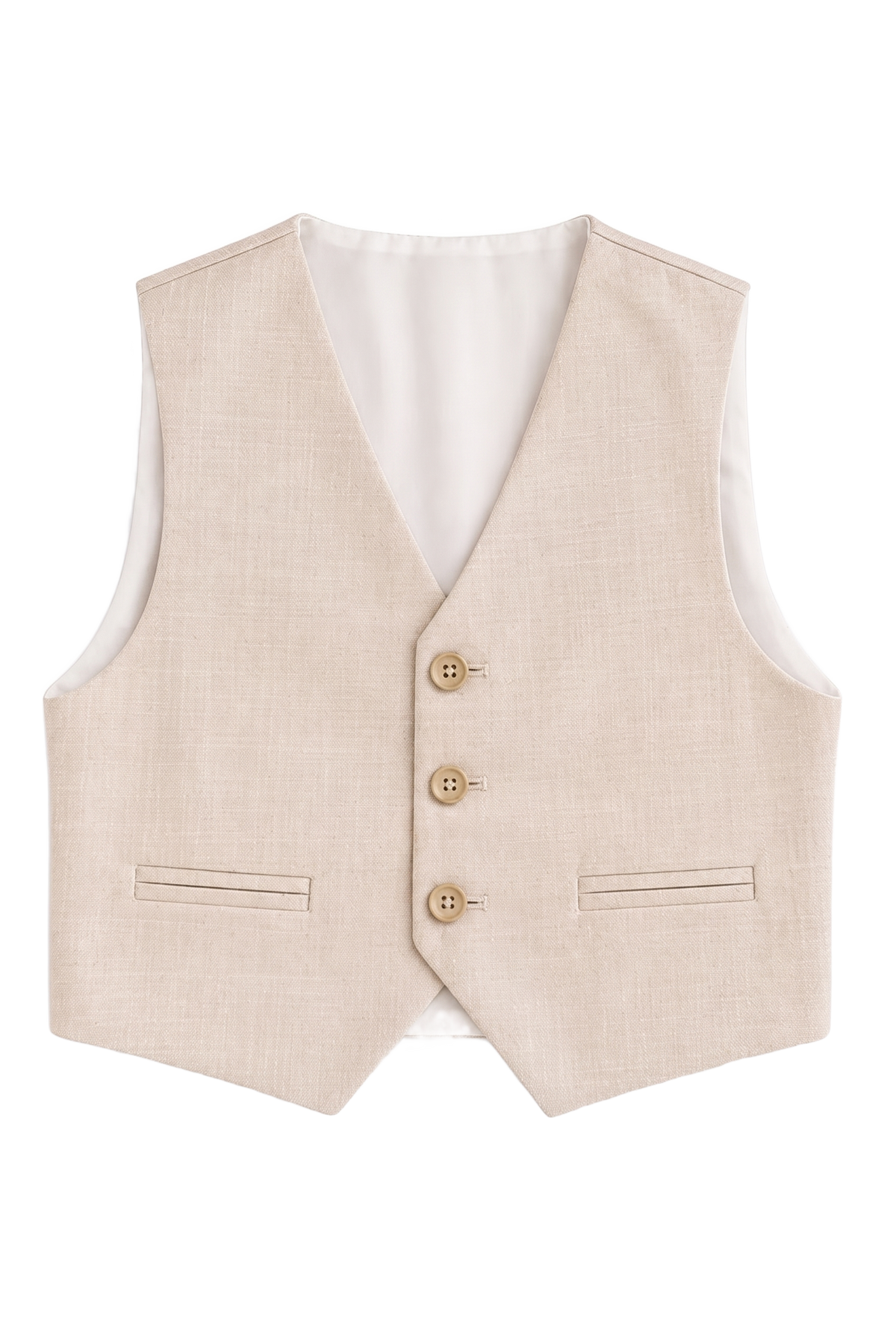Gilet Battesimo Bimbo Beige